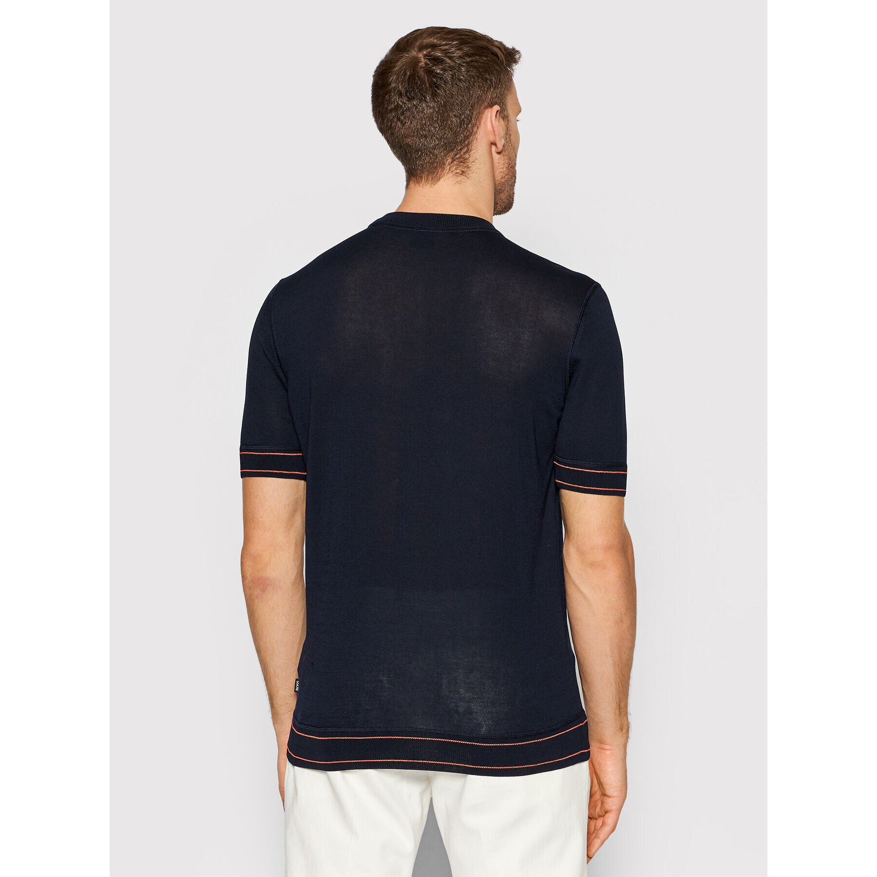 Boss Пуловер Horelli 50452407 Тъмносин Regular Fit - Pepit.bg