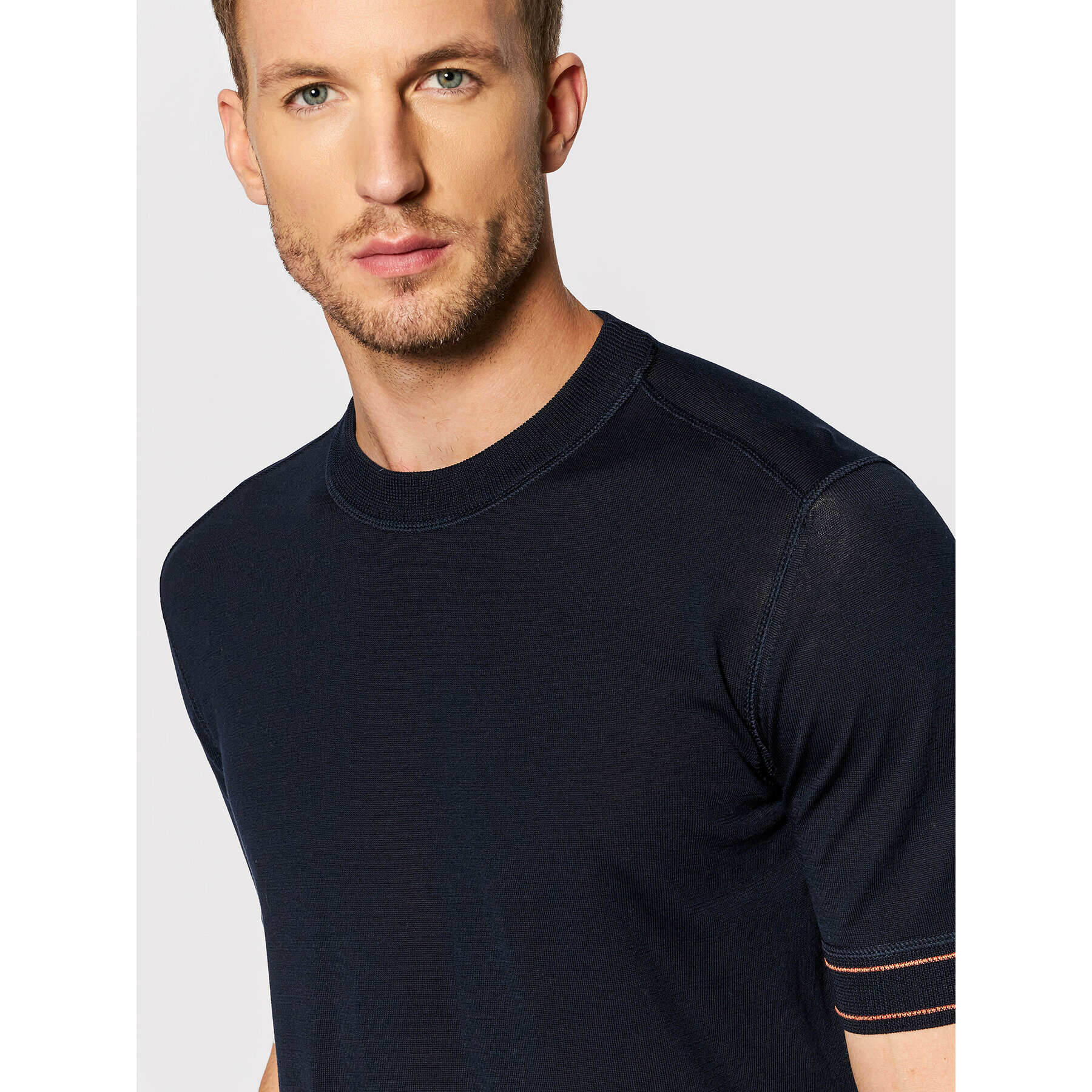 Boss Пуловер Horelli 50452407 Тъмносин Regular Fit - Pepit.bg