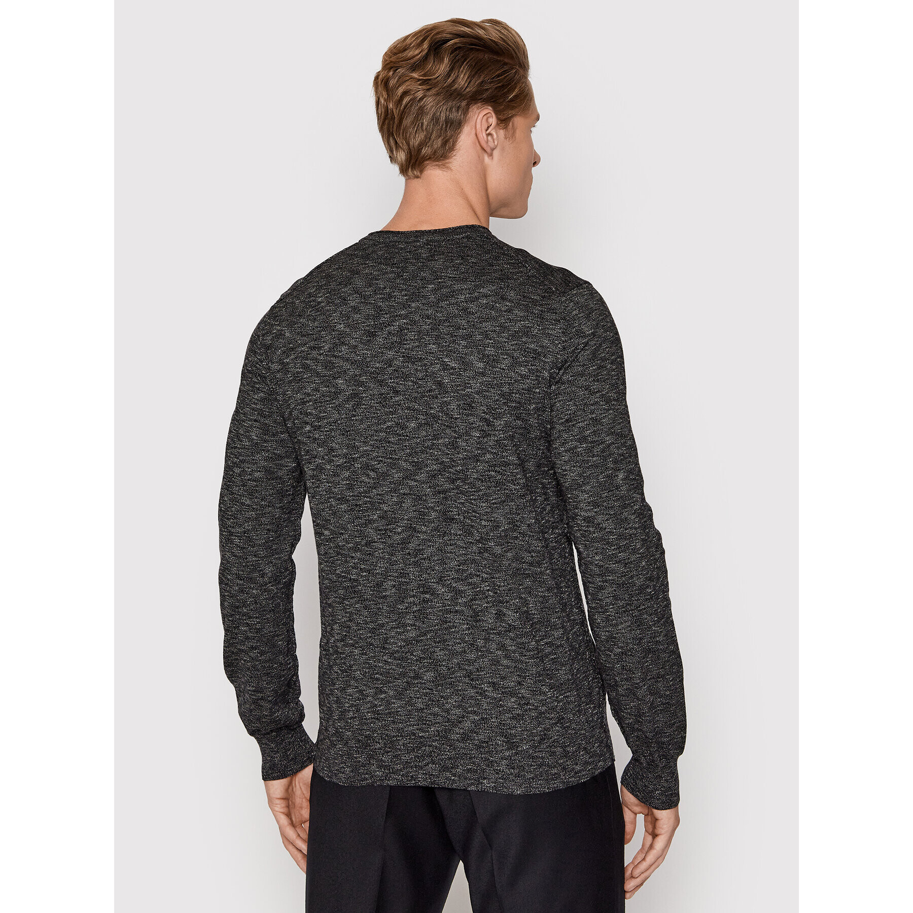 Boss Пуловер Kabiron 50446540 Сив Slim Fit - Pepit.bg