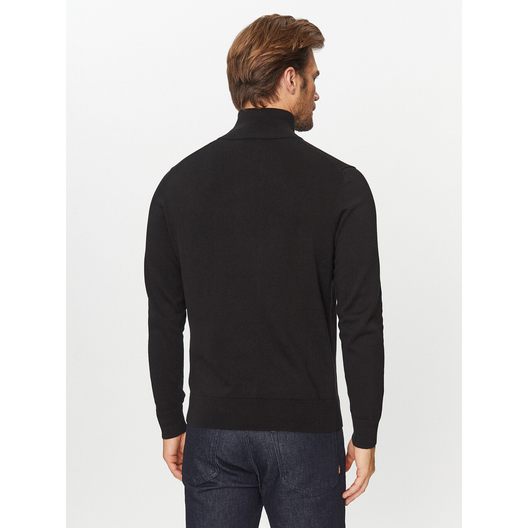 Boss Пуловер Kanobix 50494387 Черен Regular Fit - Pepit.bg