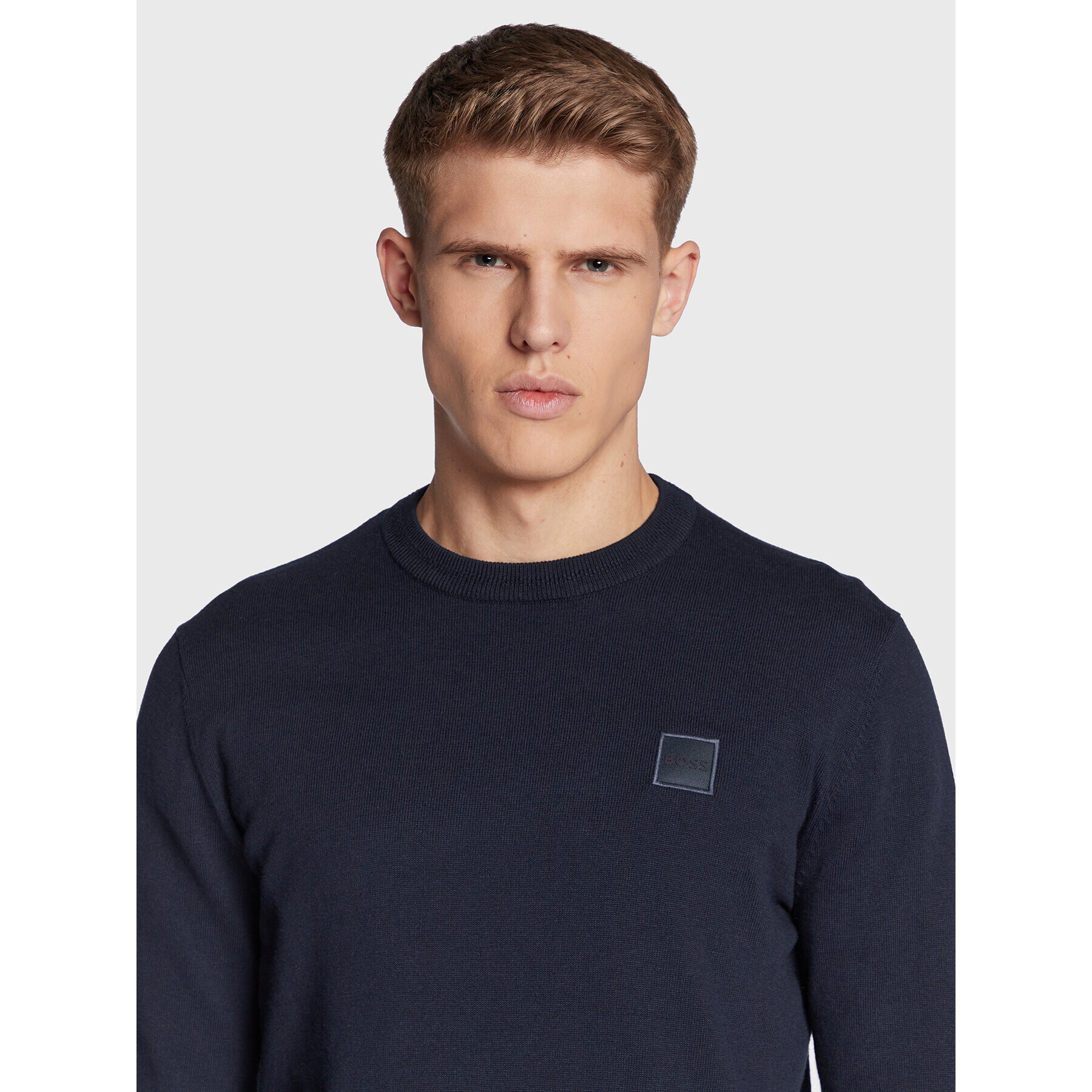 Boss Пуловер Kanovano 50471343 Тъмносин Regular Fit - Pepit.bg