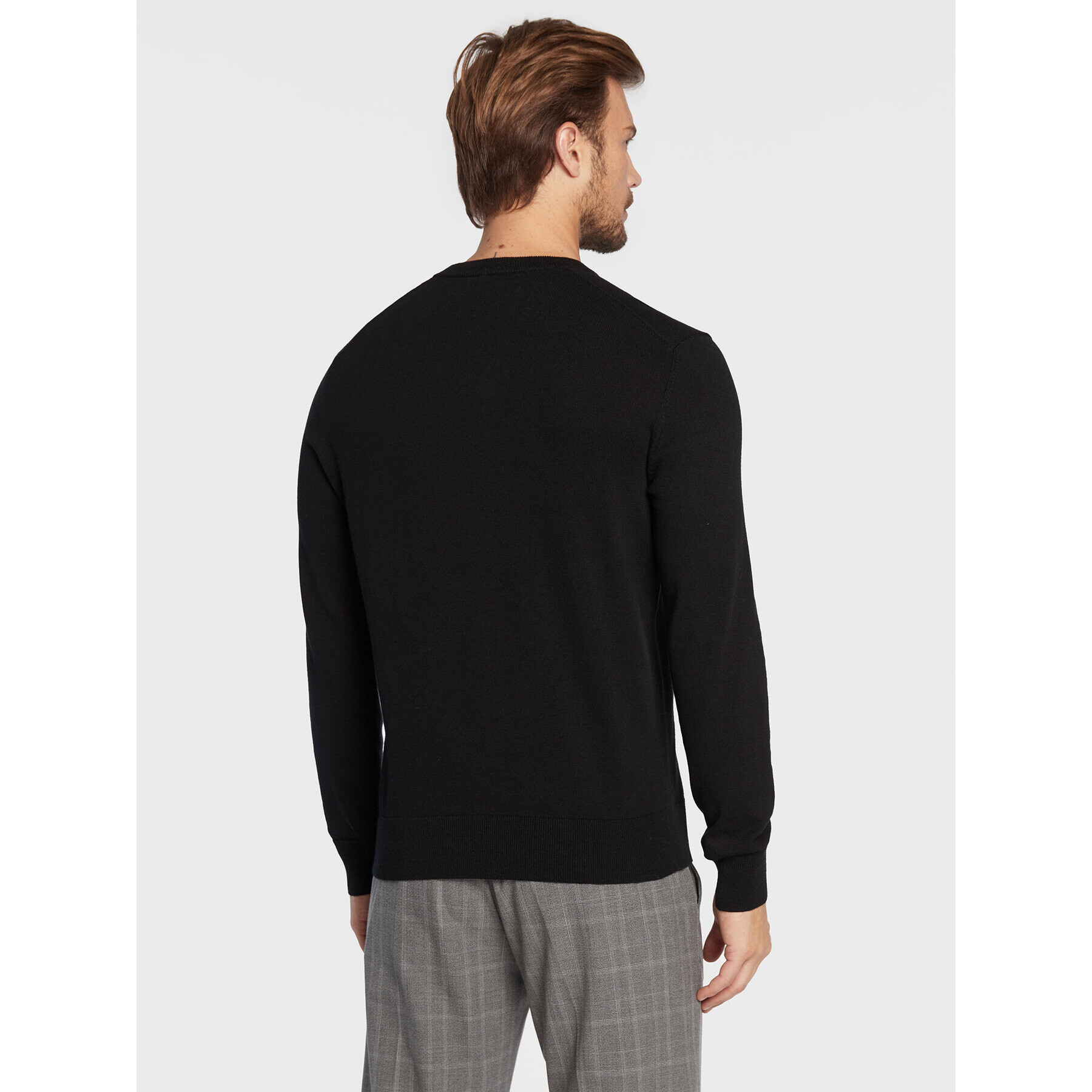 Boss Пуловер Kanovano_V 50480060 Черен Regular Fit - Pepit.bg