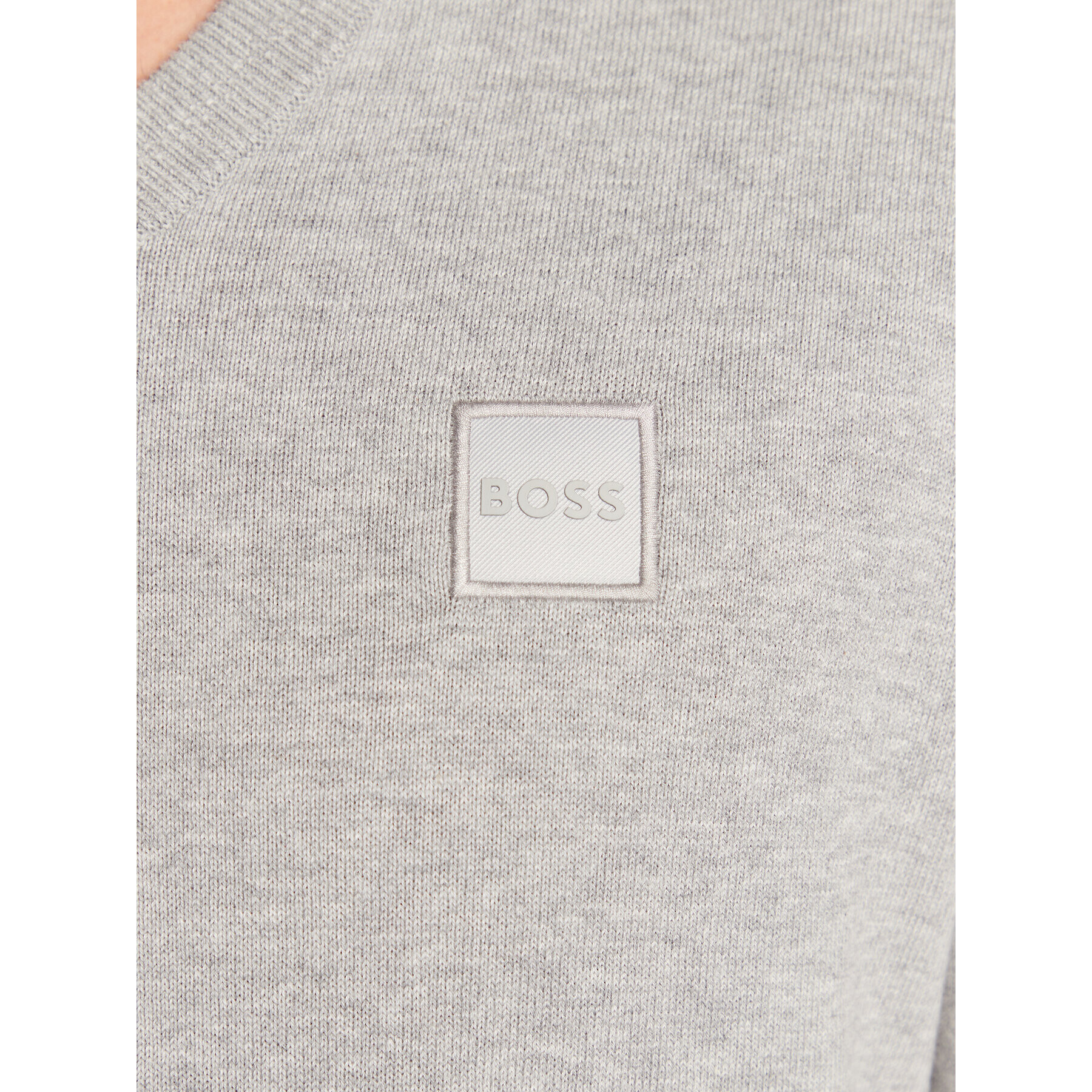 Boss Пуловер Kanovano_V 50480060 Сив Regular Fit - Pepit.bg