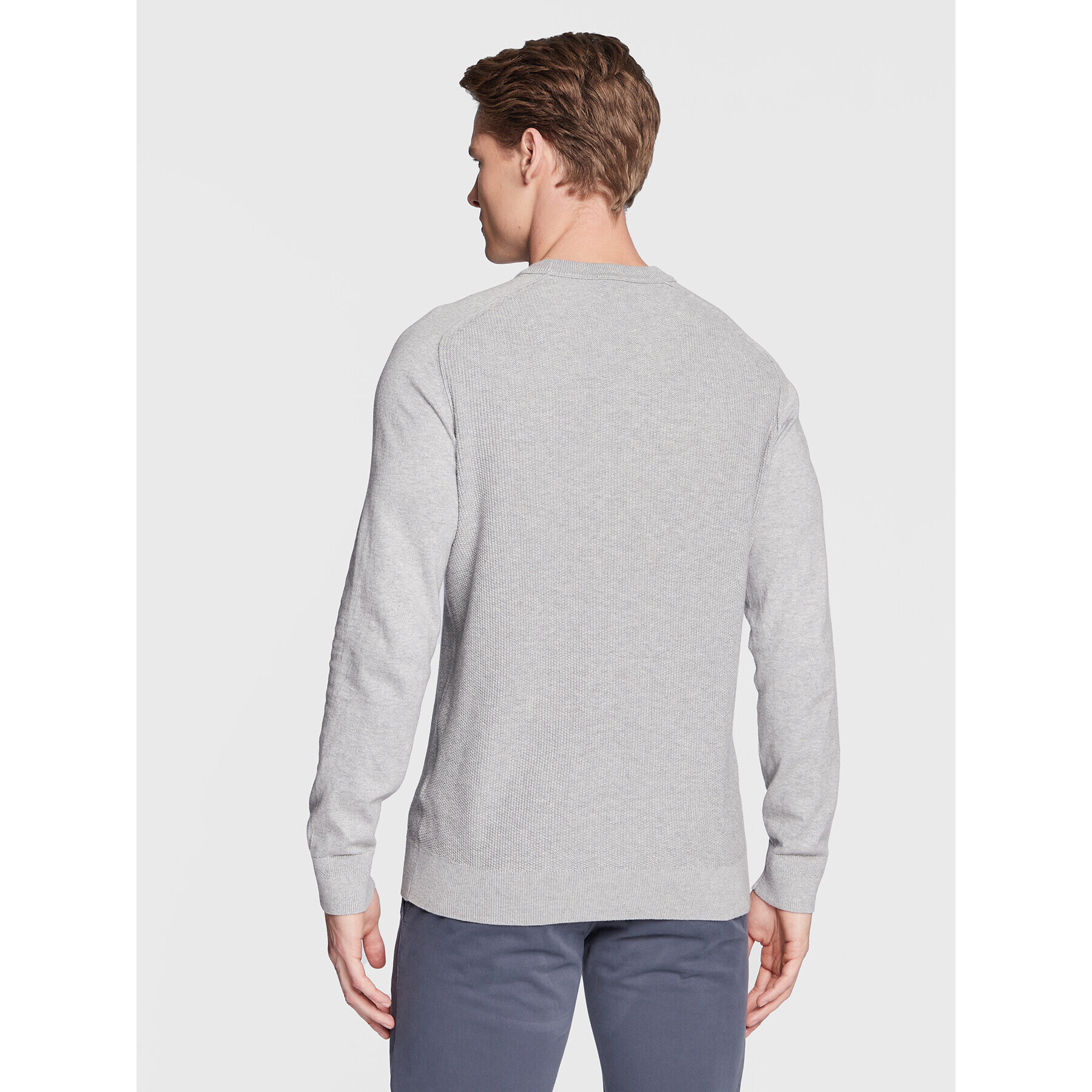 Boss Пуловер Kesom 50474873 Сив Regular Fit - Pepit.bg