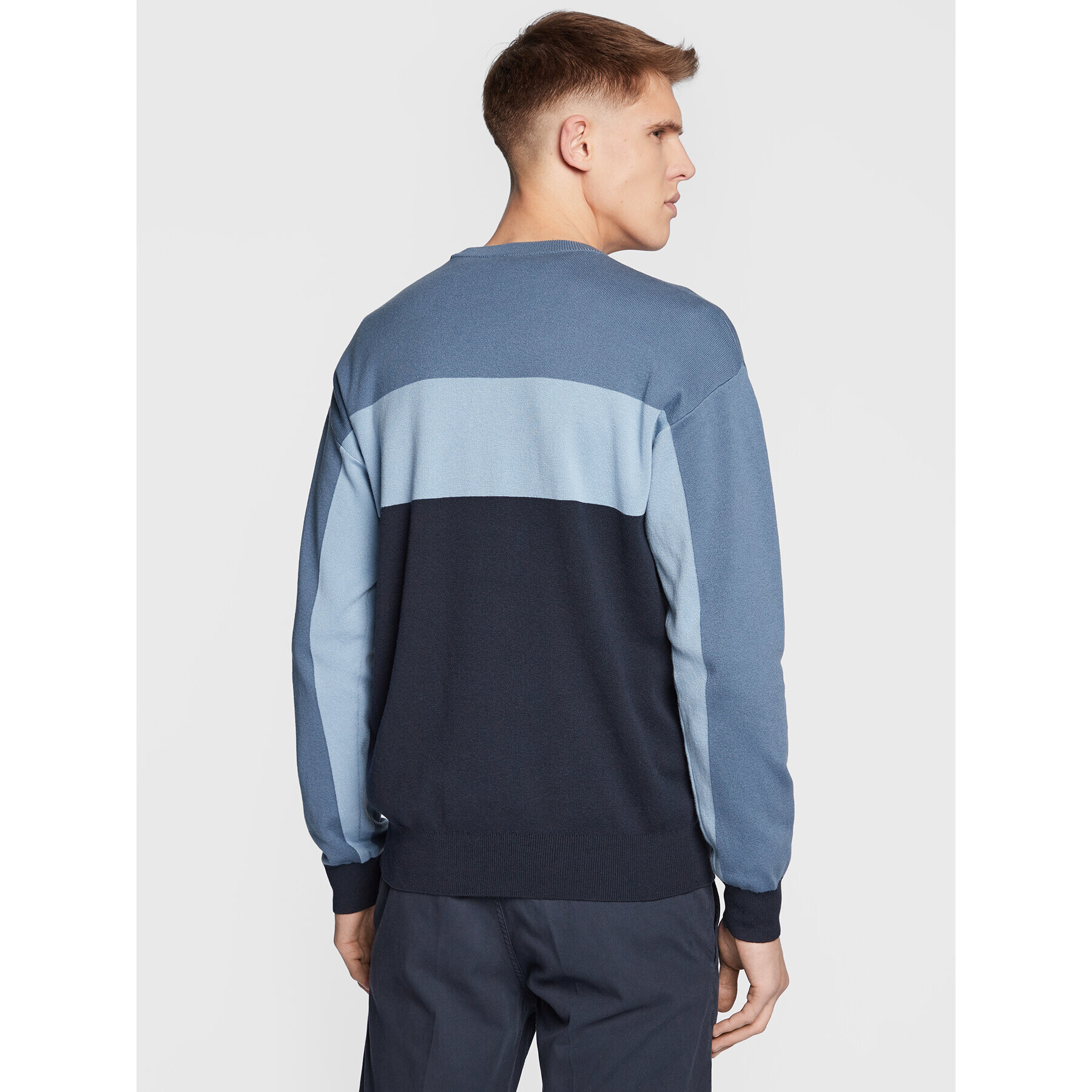 Boss Пуловер Laccus 50477373 Тъмносин Regular Fit - Pepit.bg