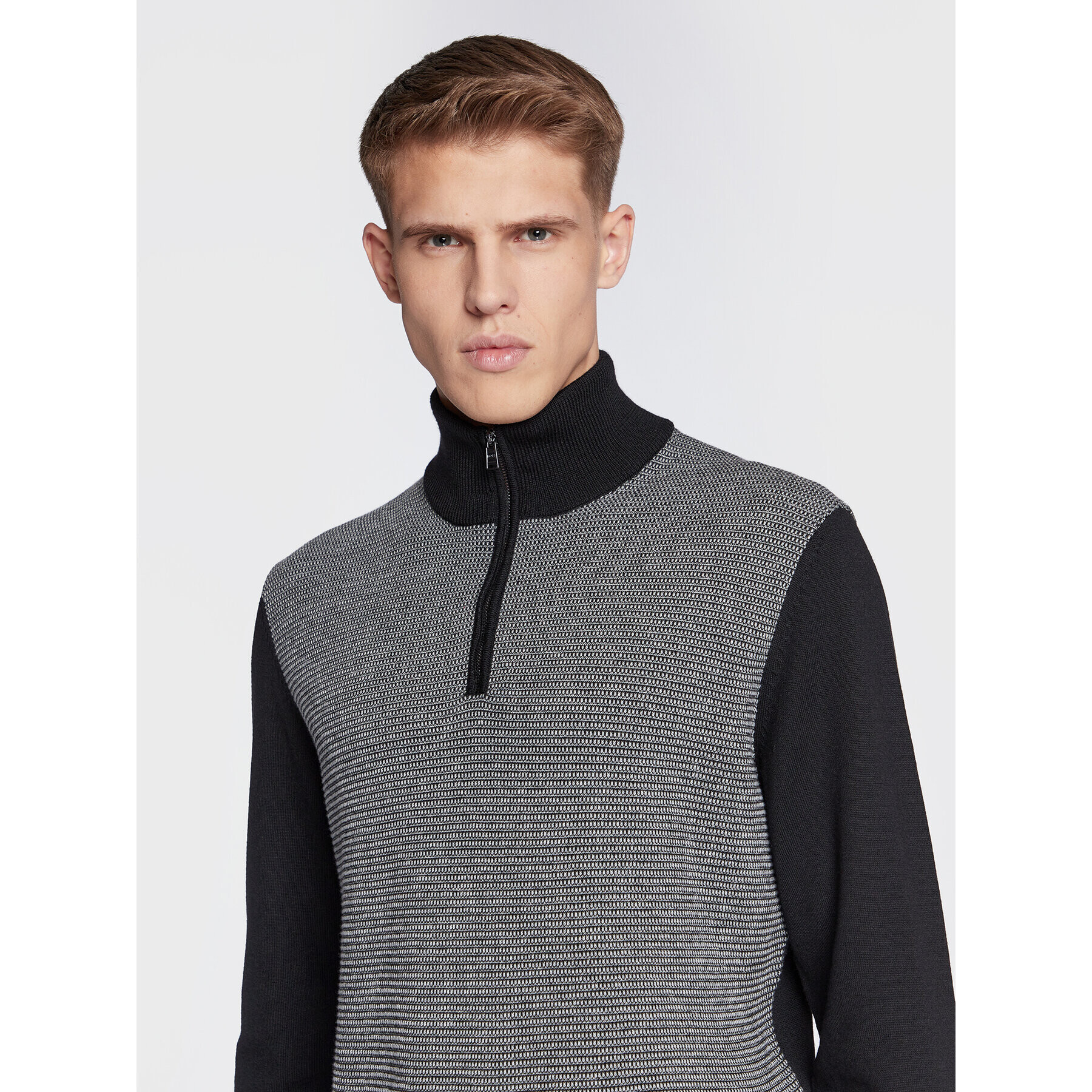 Boss Пуловер Ladamo 50477394 Черен Regular Fit - Pepit.bg