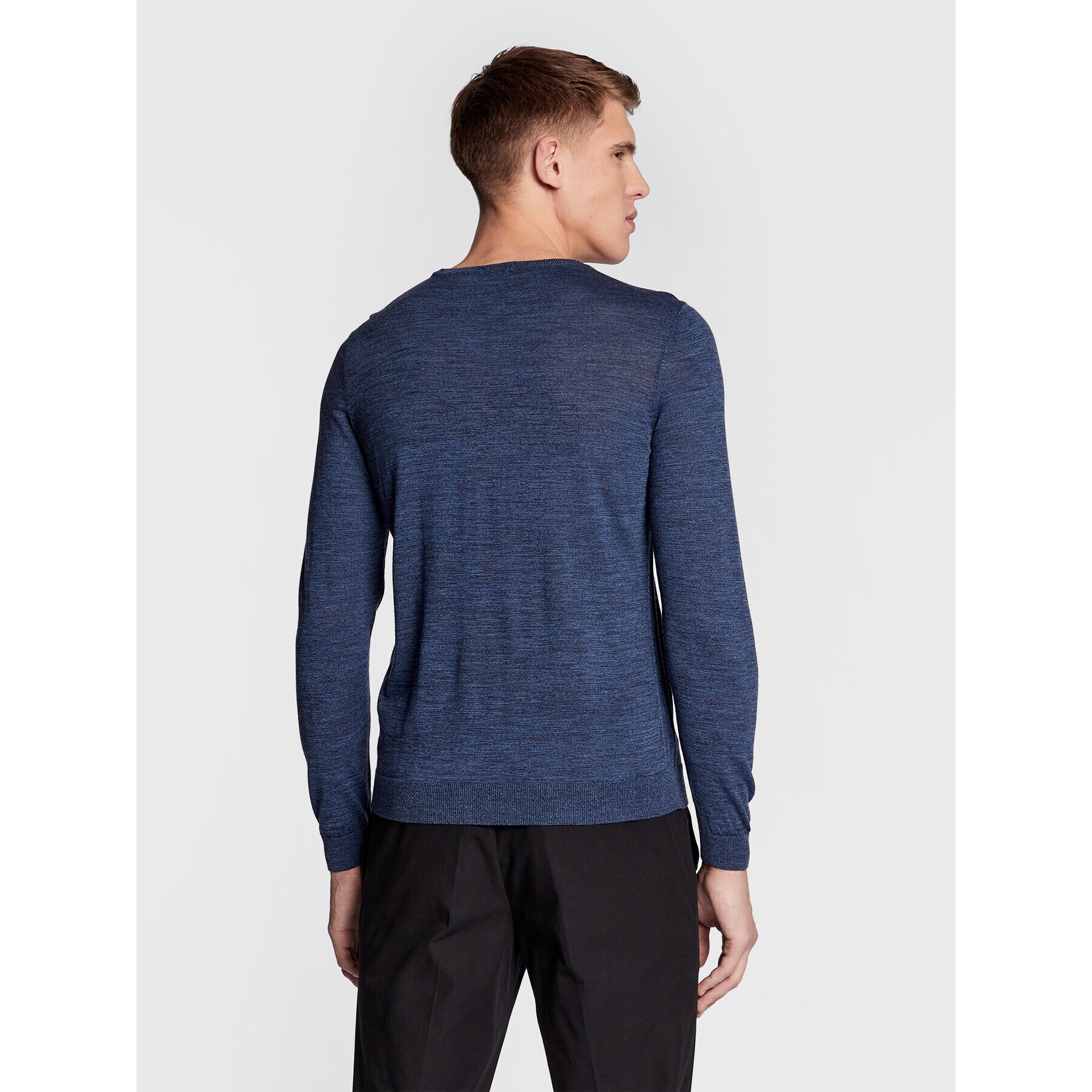 Boss Пуловер Leno-P 50468239 Тъмносин Slim Fit - Pepit.bg