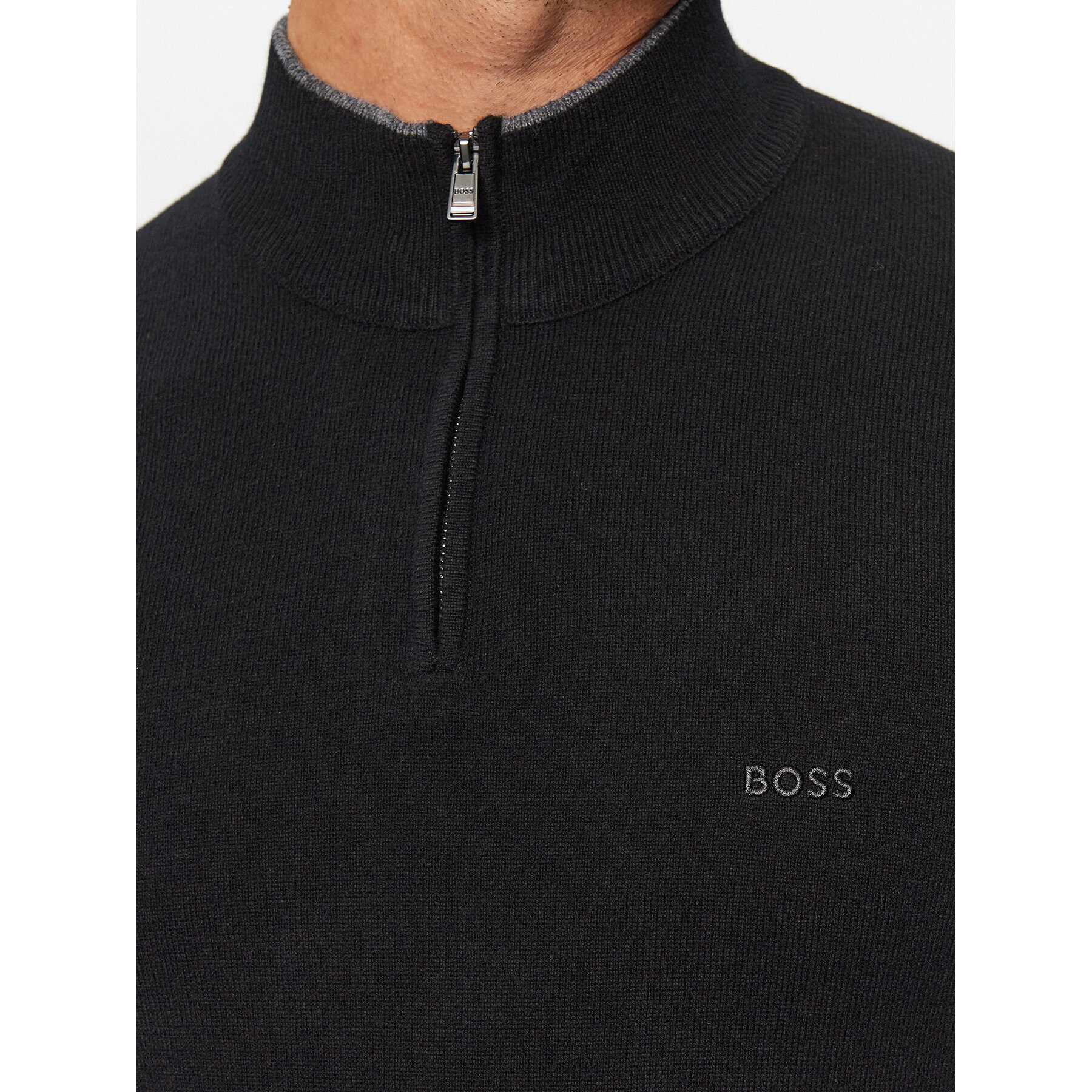 Boss Пуловер Marlo 50500782 Черен Regular Fit - Pepit.bg