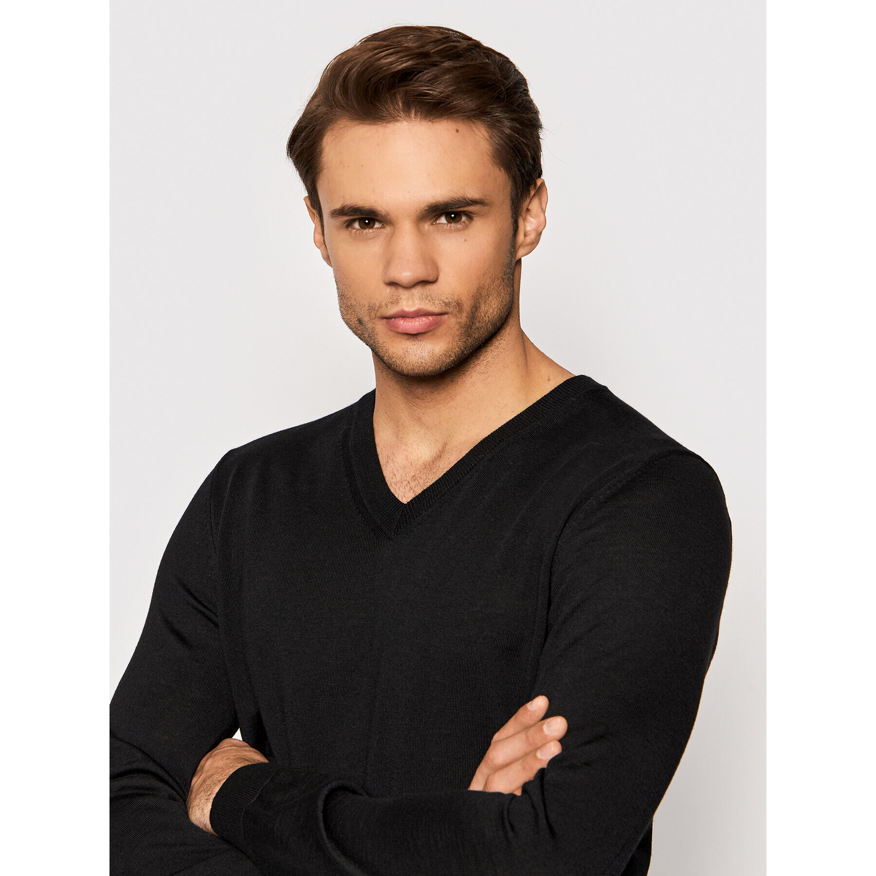 Boss Пуловер Melba-P 50378576 Черен Slim Fit - Pepit.bg