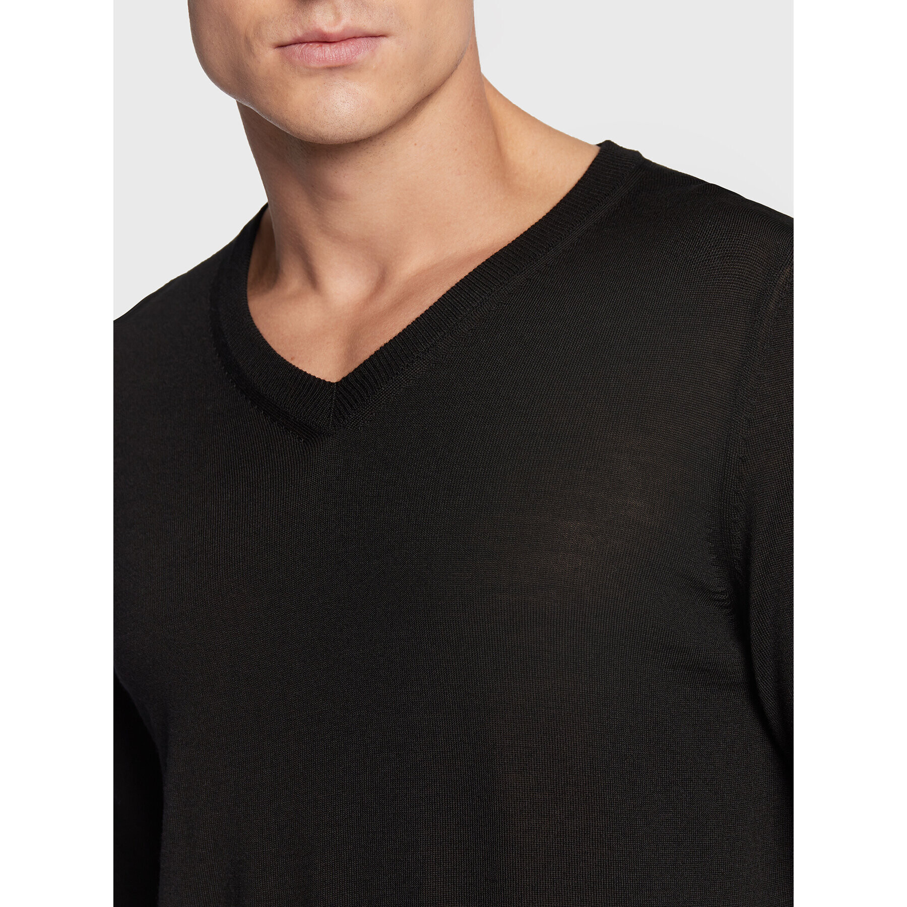 Boss Пуловер Melba-P 50468261 Черен Slim Fit - Pepit.bg
