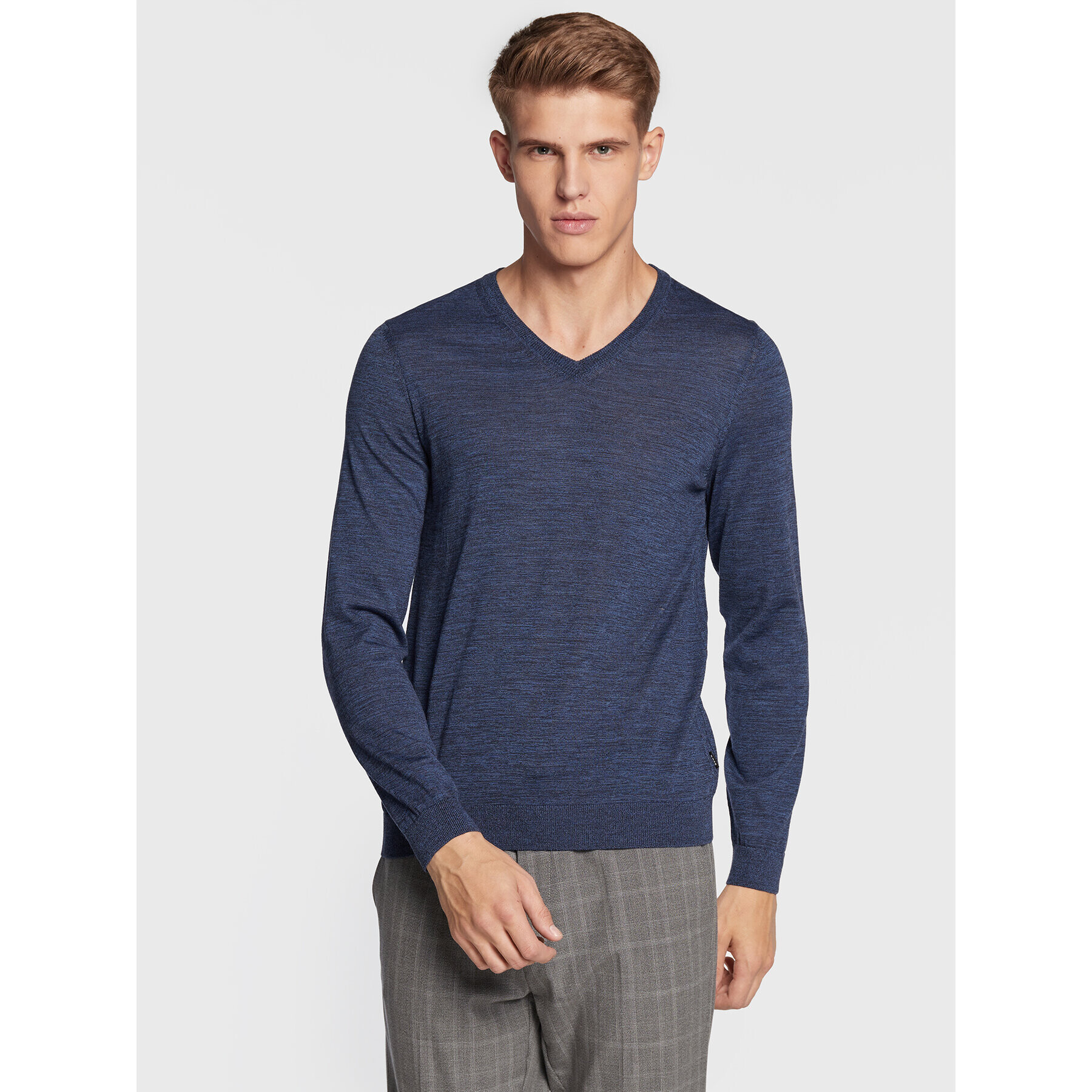 Boss Пуловер Melba-P 50468261 Тъмносин Slim Fit - Pepit.bg