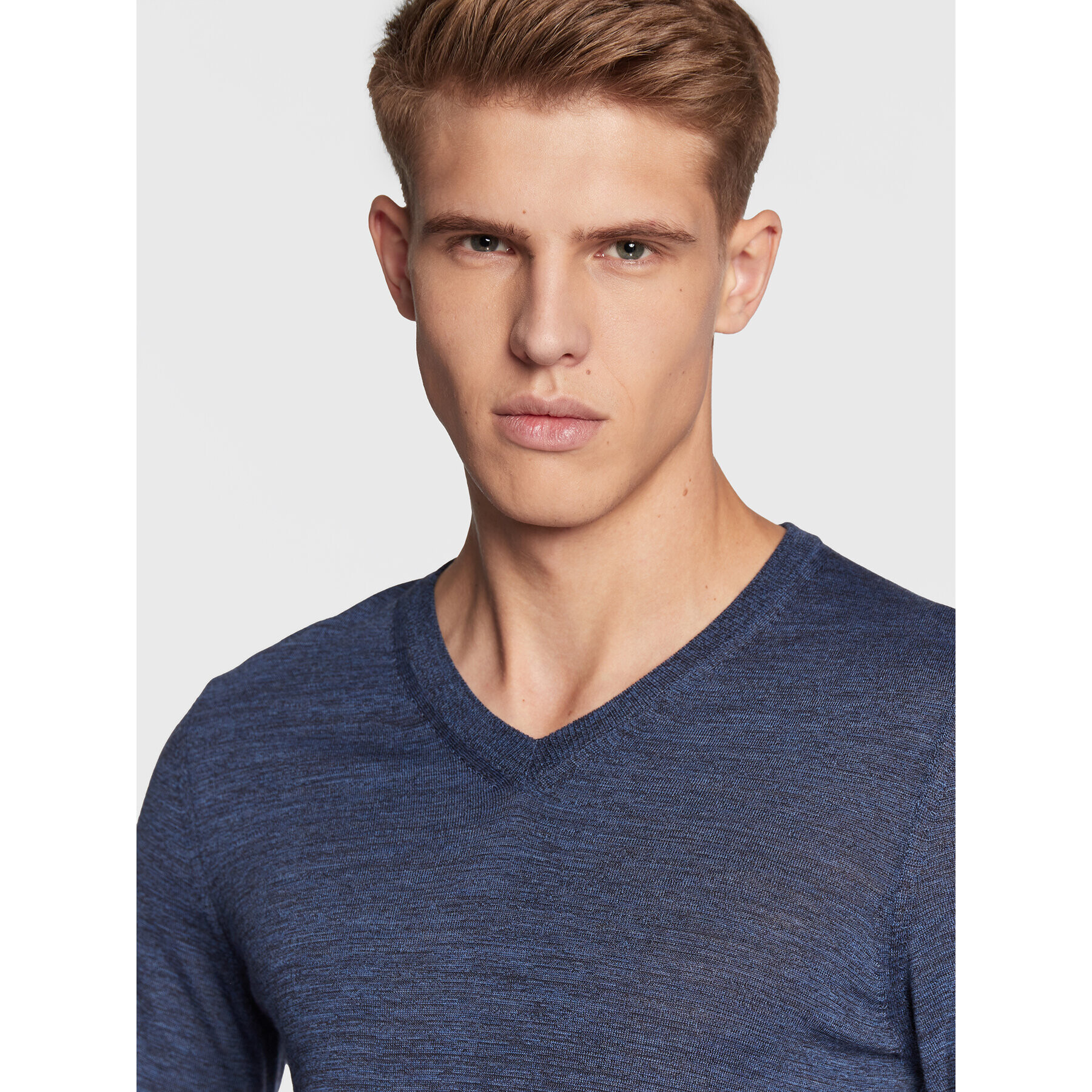 Boss Пуловер Melba-P 50468261 Тъмносин Slim Fit - Pepit.bg