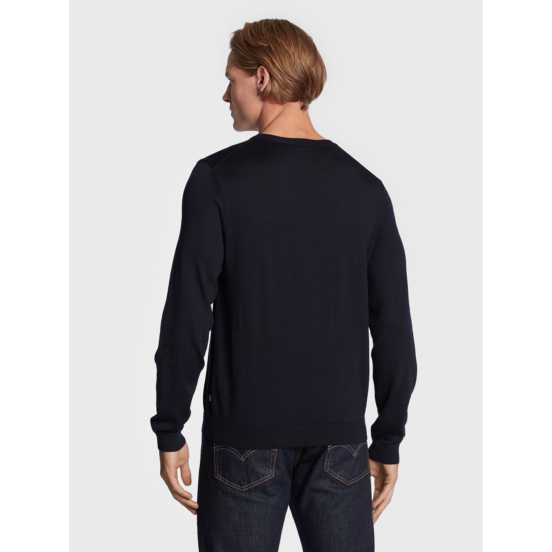 Boss Пуловер Melba-P 50468261 Тъмносин Slim Fit - Pepit.bg