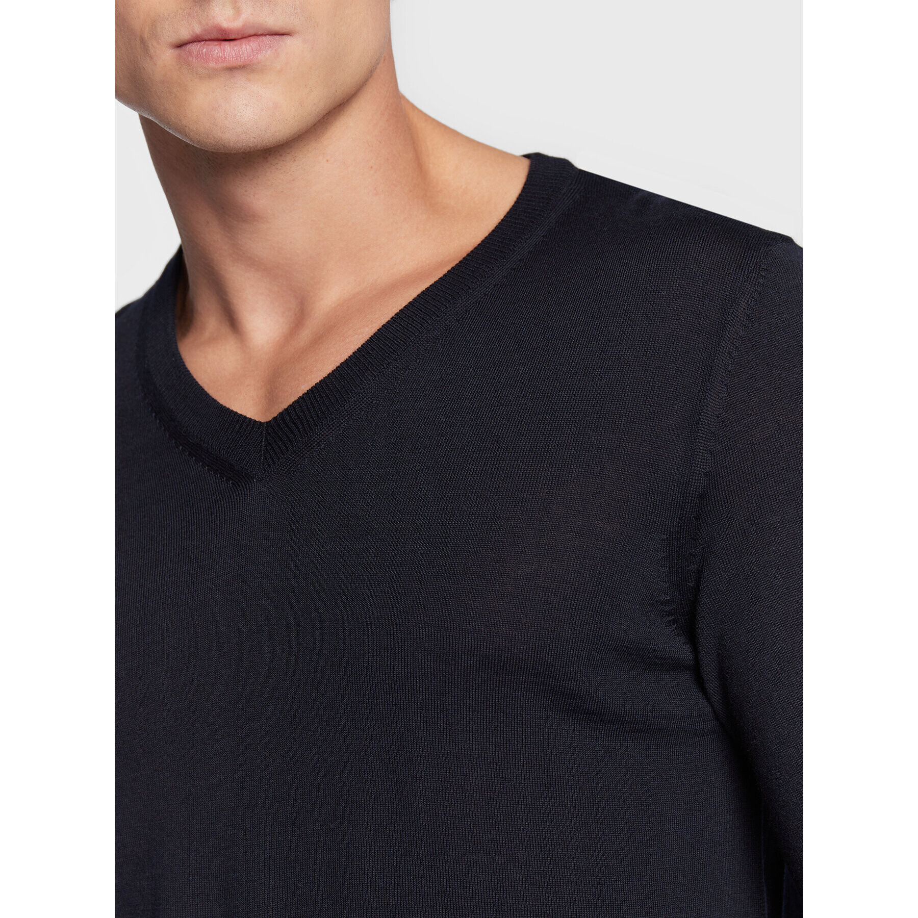 Boss Пуловер Melba-P 50468261 Тъмносин Slim Fit - Pepit.bg