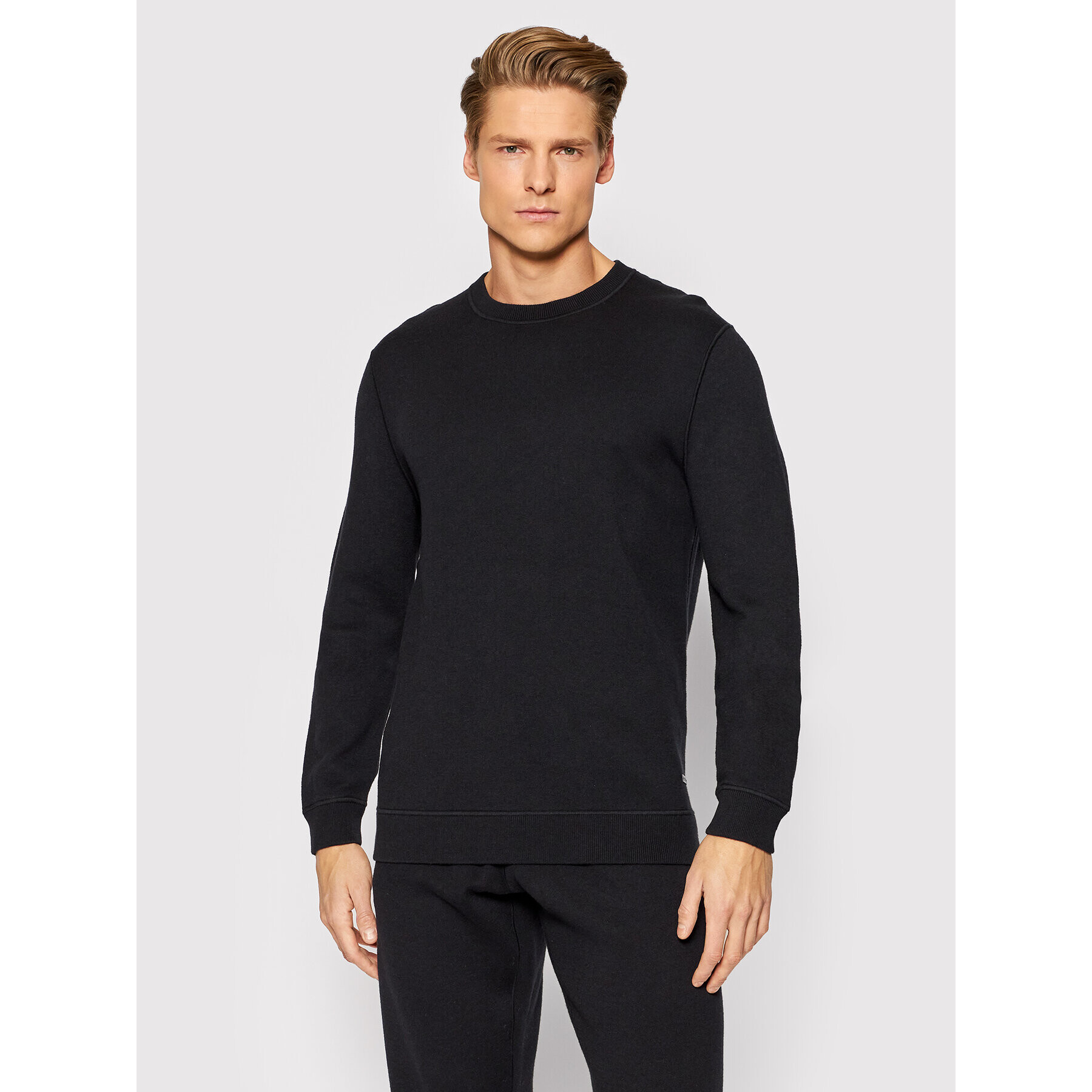 Boss Пуловер Natoli 50457731 Черен Regular Fit - Pepit.bg