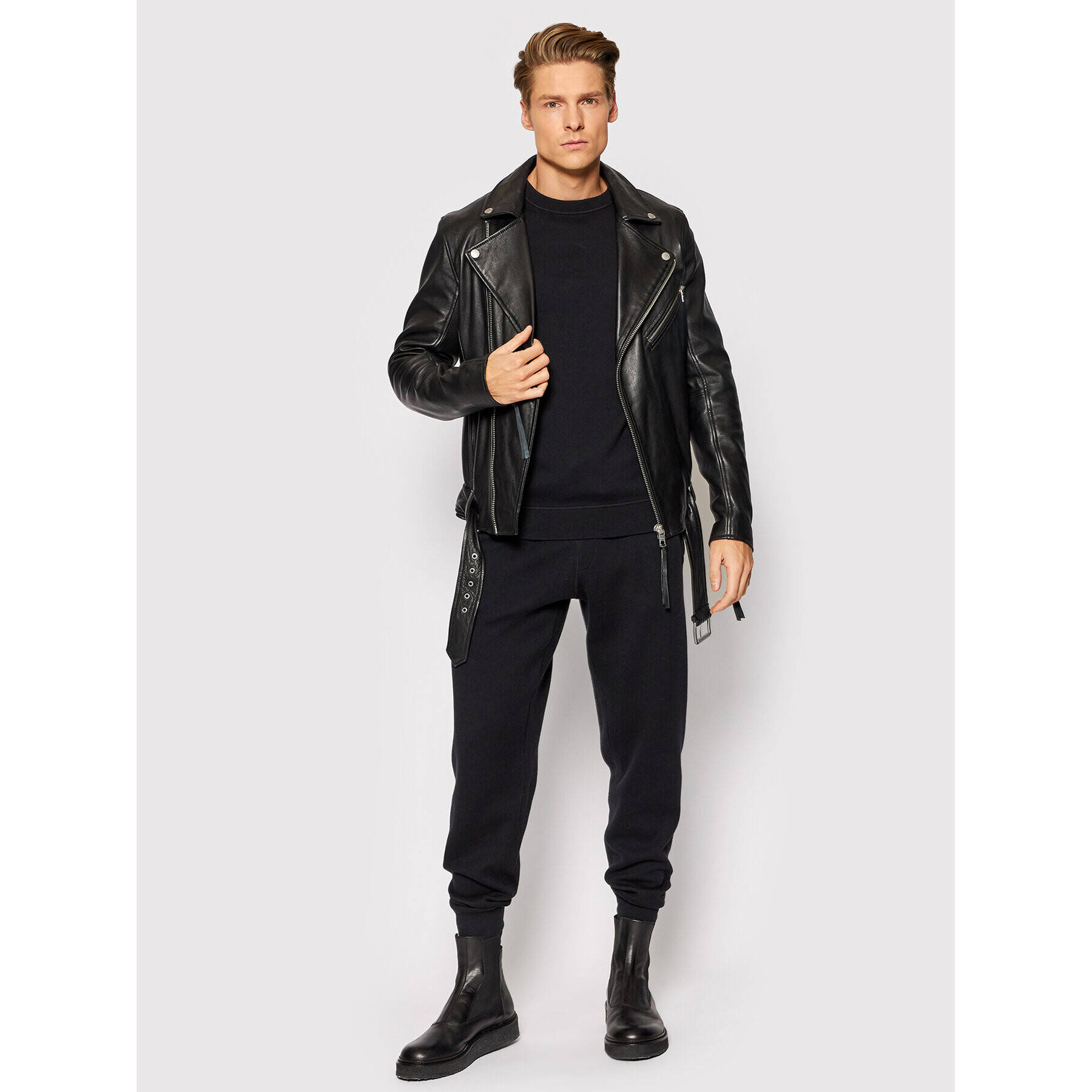 Boss Пуловер Natoli 50457731 Черен Regular Fit - Pepit.bg