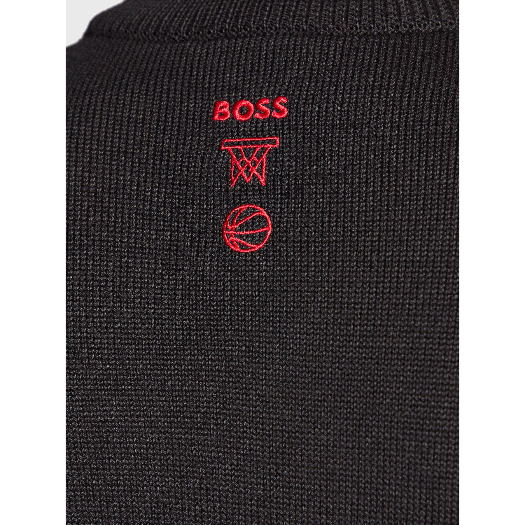 Boss Пуловер NBA Chicagobulls 50480082 Черен Regular Fit - Pepit.bg