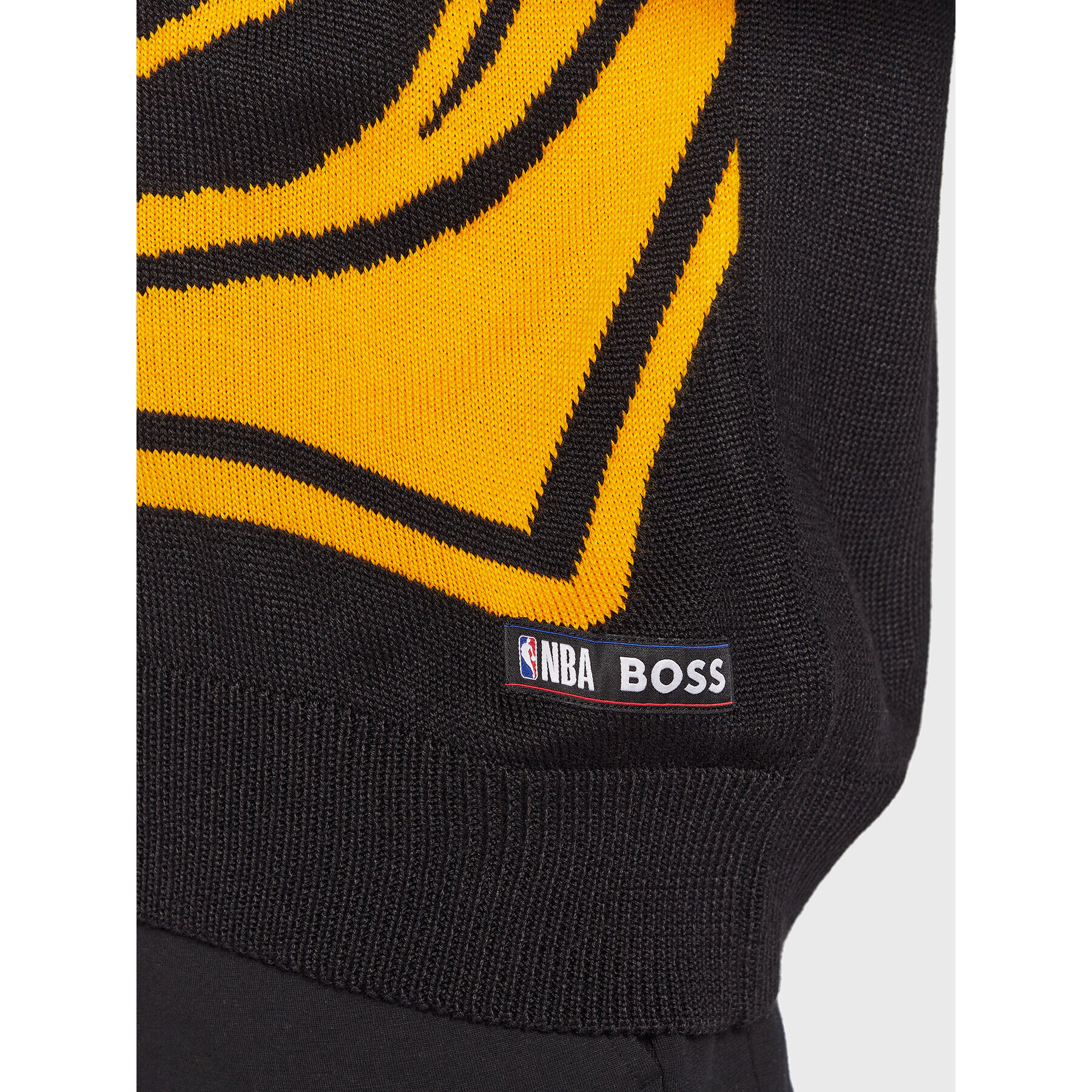Boss Пуловер NBA Knit_Lakers 50480077 Черен Regular Fit - Pepit.bg