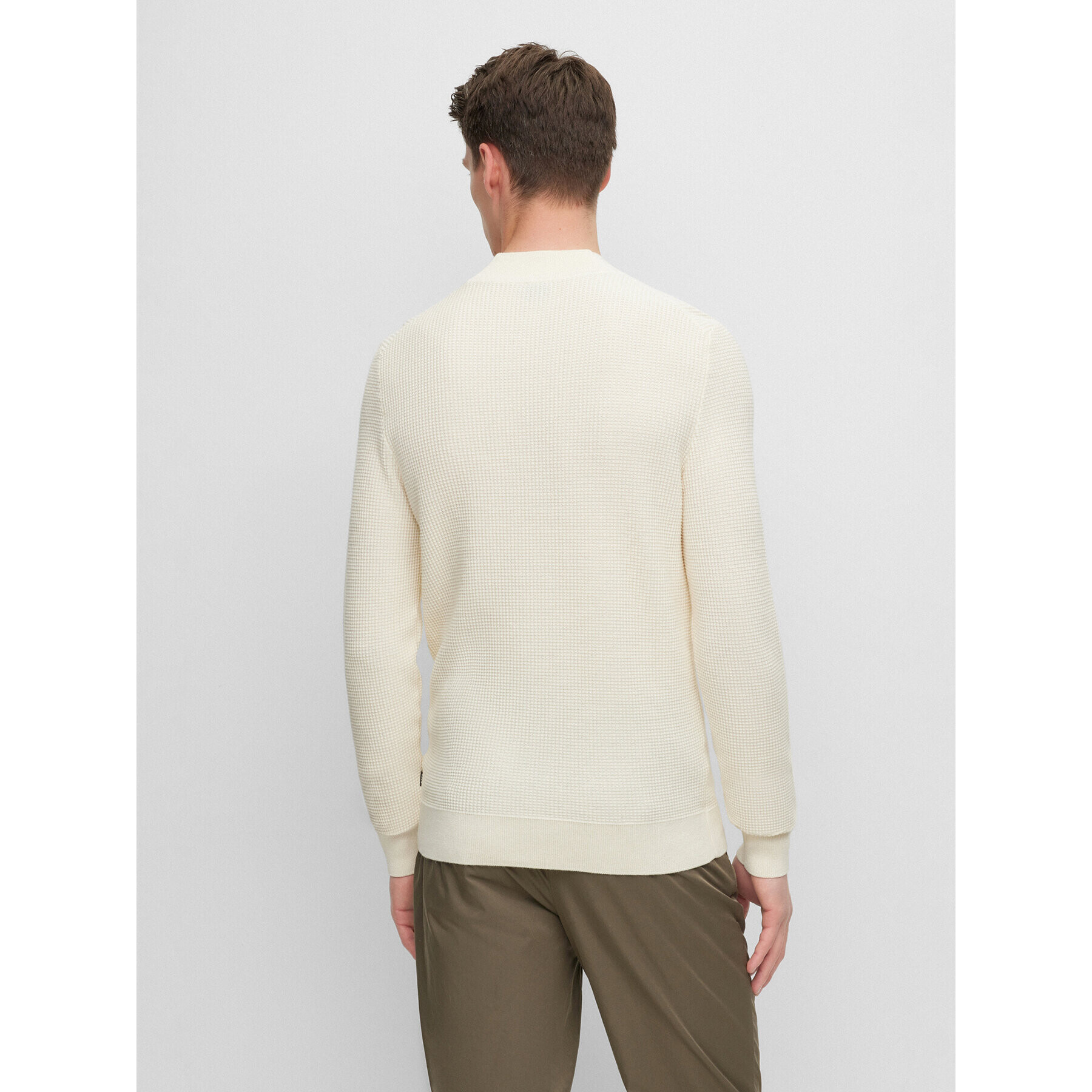 Boss Пуловер Opale 50495403 Екрю Regular Fit - Pepit.bg
