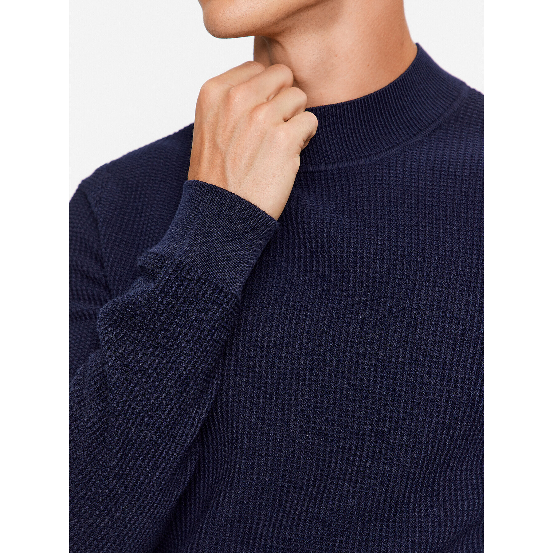 Boss Пуловер Opale 50495403 Тъмносин Regular Fit - Pepit.bg
