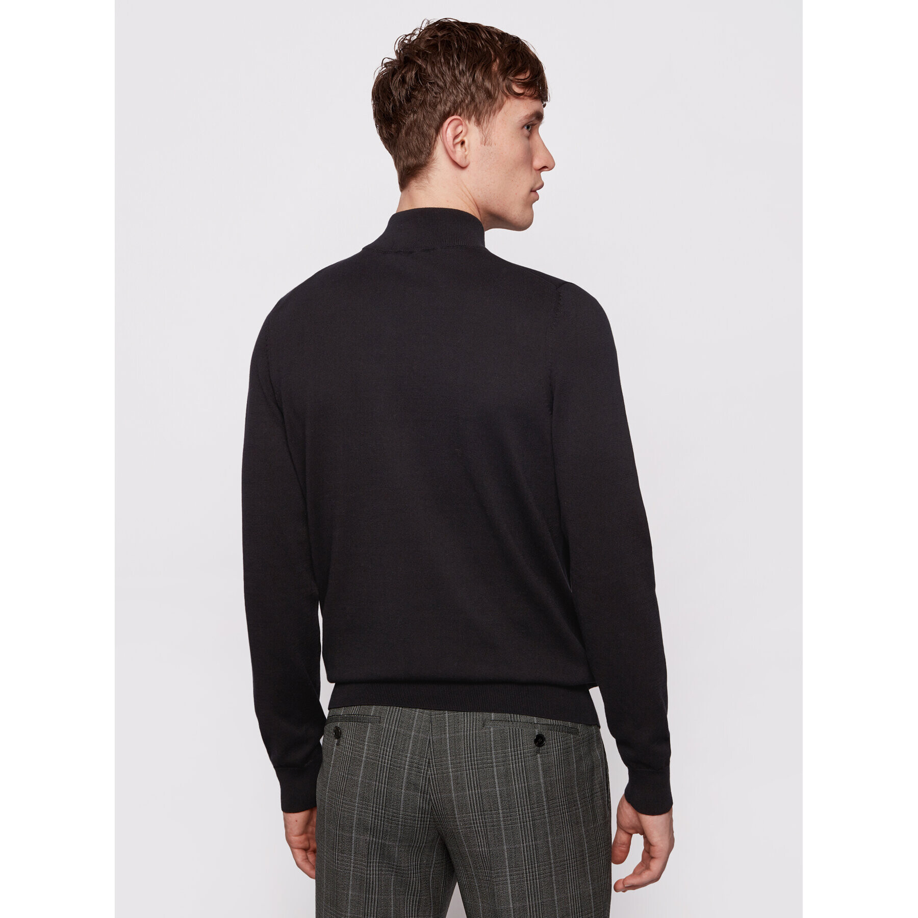 Boss Пуловер Padro-L 50419988 Черен Regular Fit - Pepit.bg