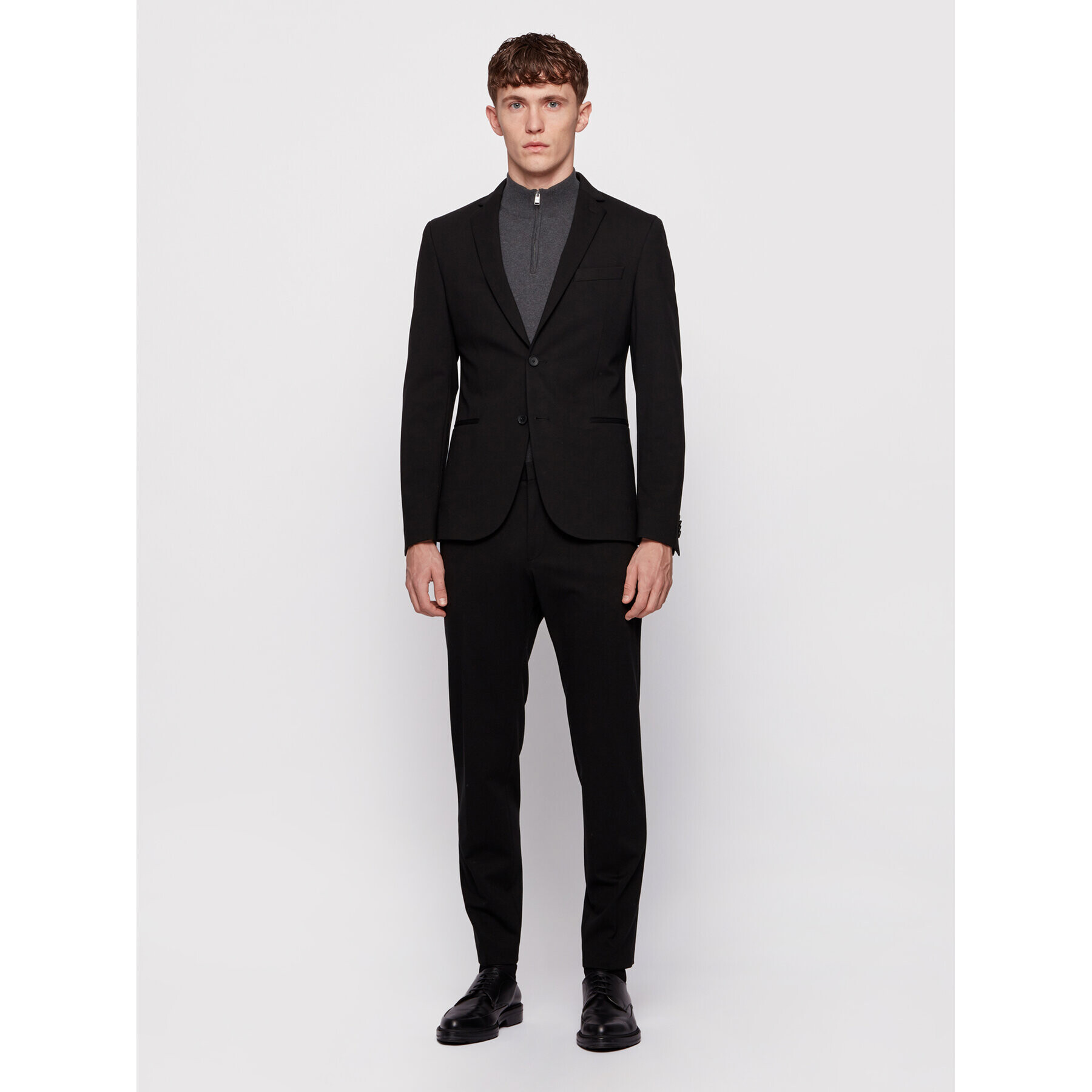 Boss Пуловер Padro-L 50419988 Сив Regular Fit - Pepit.bg