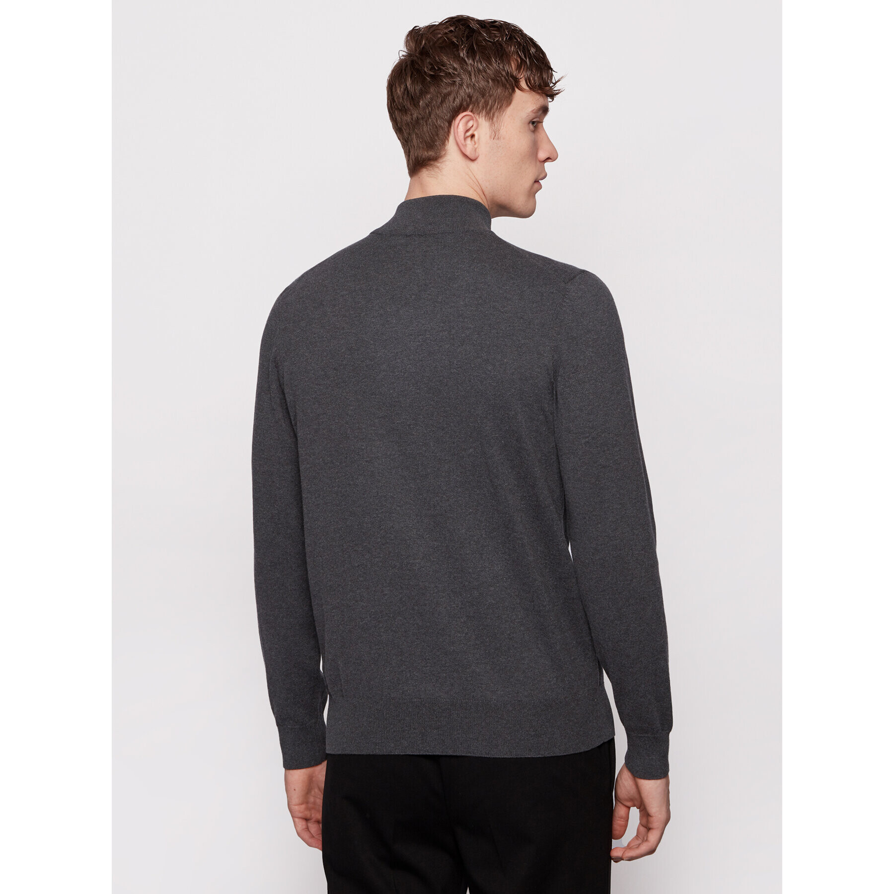 Boss Пуловер Padro-L 50419988 Сив Regular Fit - Pepit.bg