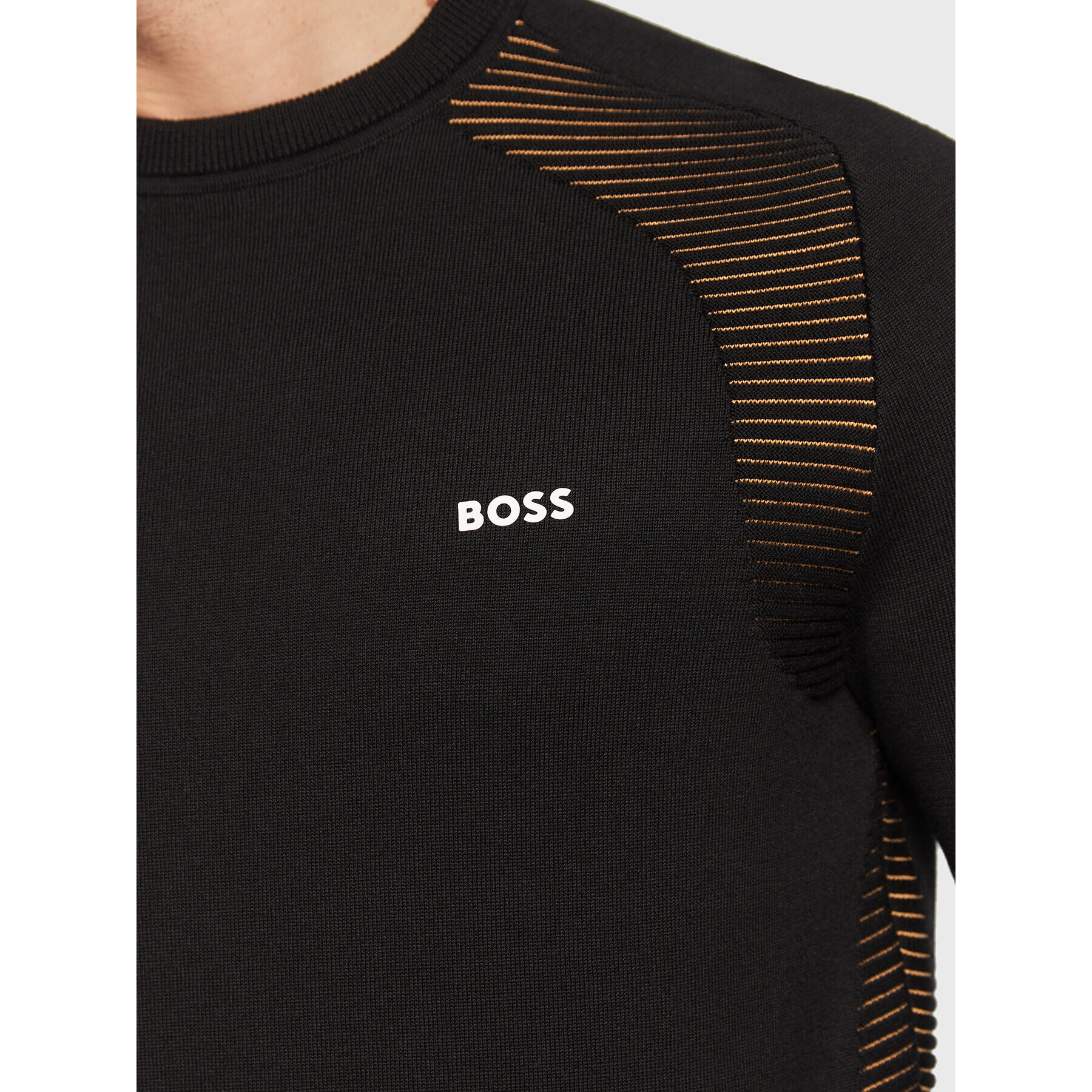 Boss Пуловер Ramal 50471789 Черен Regular Fit - Pepit.bg