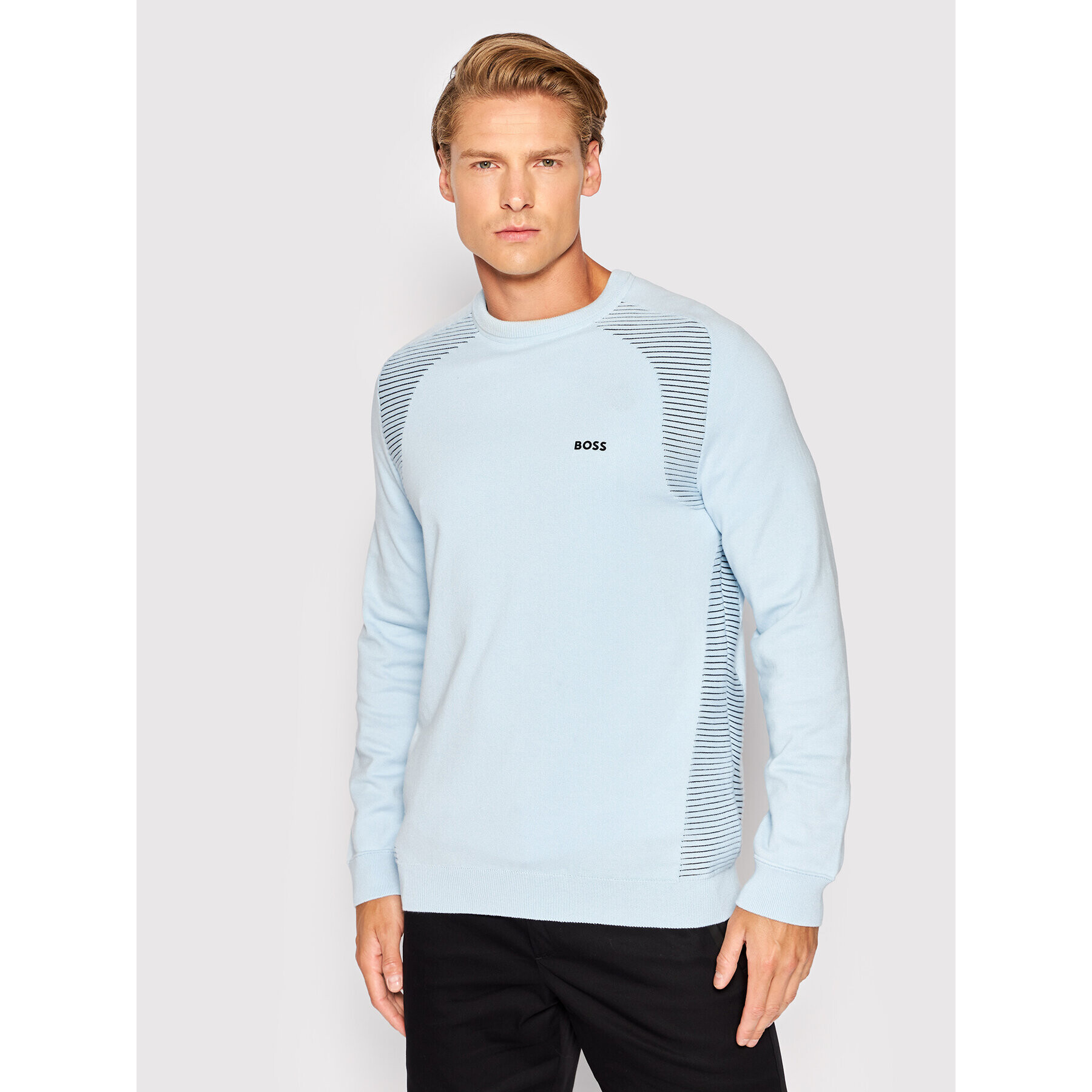 Boss Пуловер Ramal 50471789 Син Regular Fit - Pepit.bg