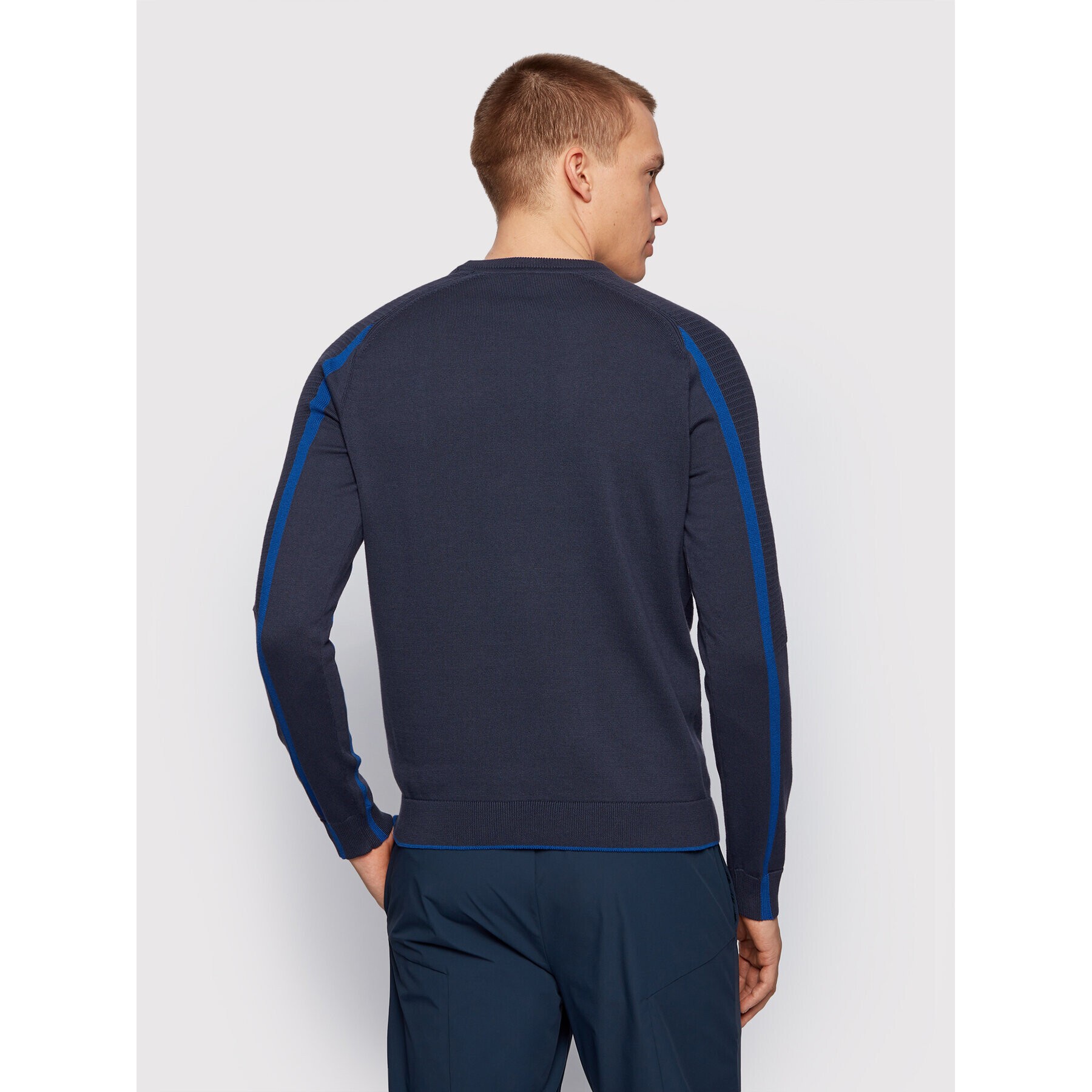 Boss Пуловер Remi 50446983 Тъмносин Regular Fit - Pepit.bg