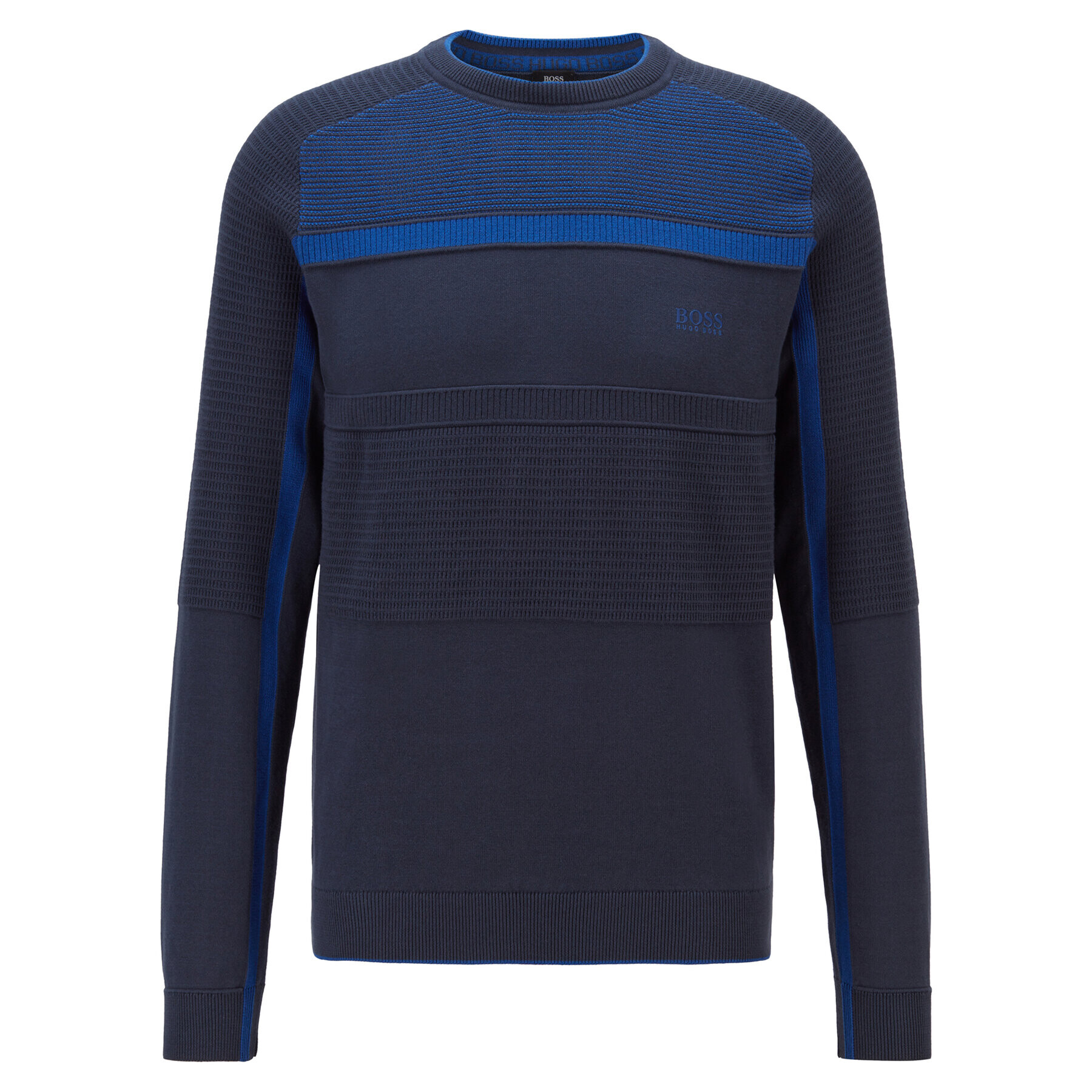 Boss Пуловер Remi 50446983 Тъмносин Regular Fit - Pepit.bg