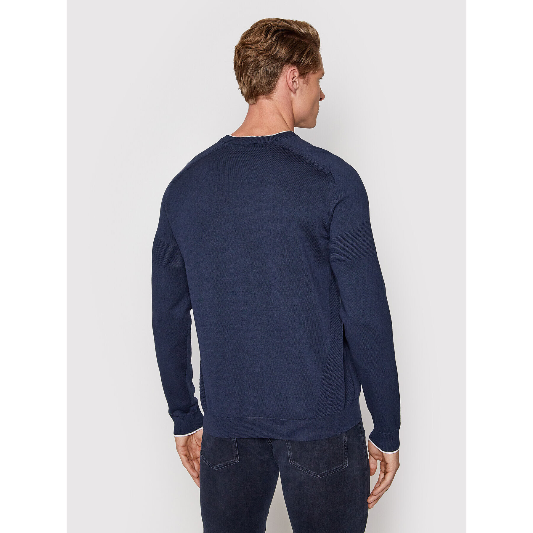 Boss Пуловер Rexo 50456143 Тъмносин Regular Fit - Pepit.bg