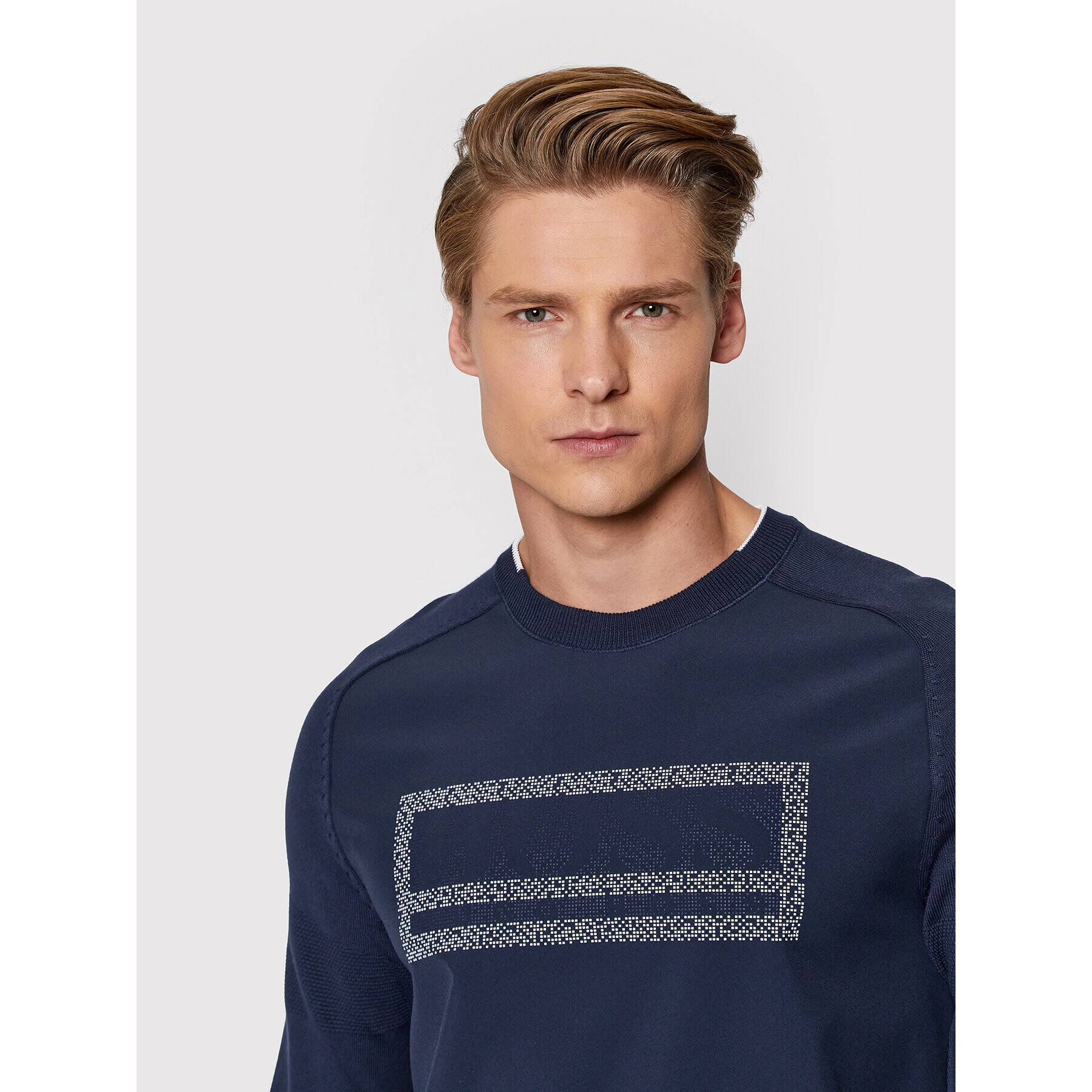 Boss Пуловер Rexo 50456143 Тъмносин Regular Fit - Pepit.bg