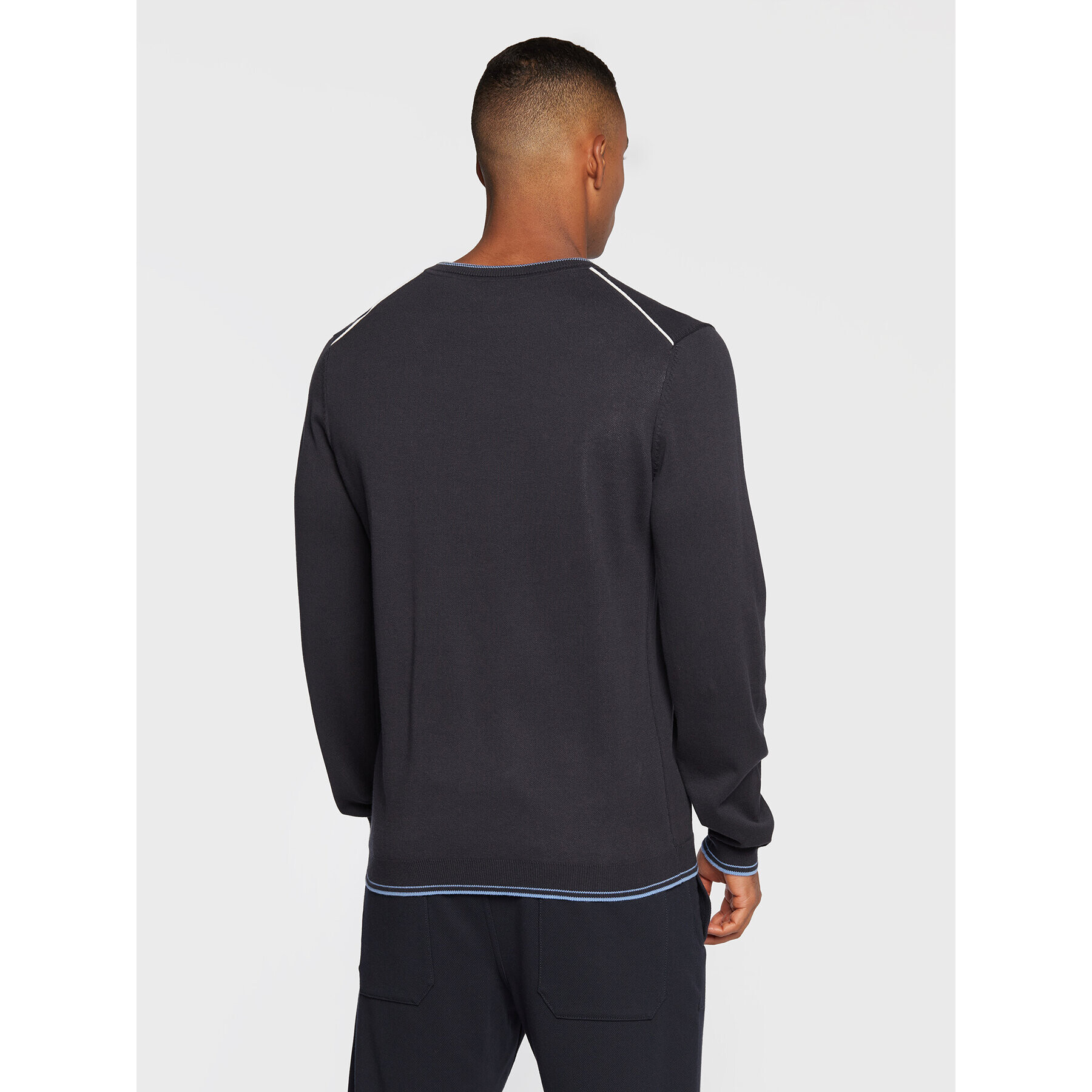 Boss Пуловер Ritom_222 50475068 Тъмносин Regular Fit - Pepit.bg