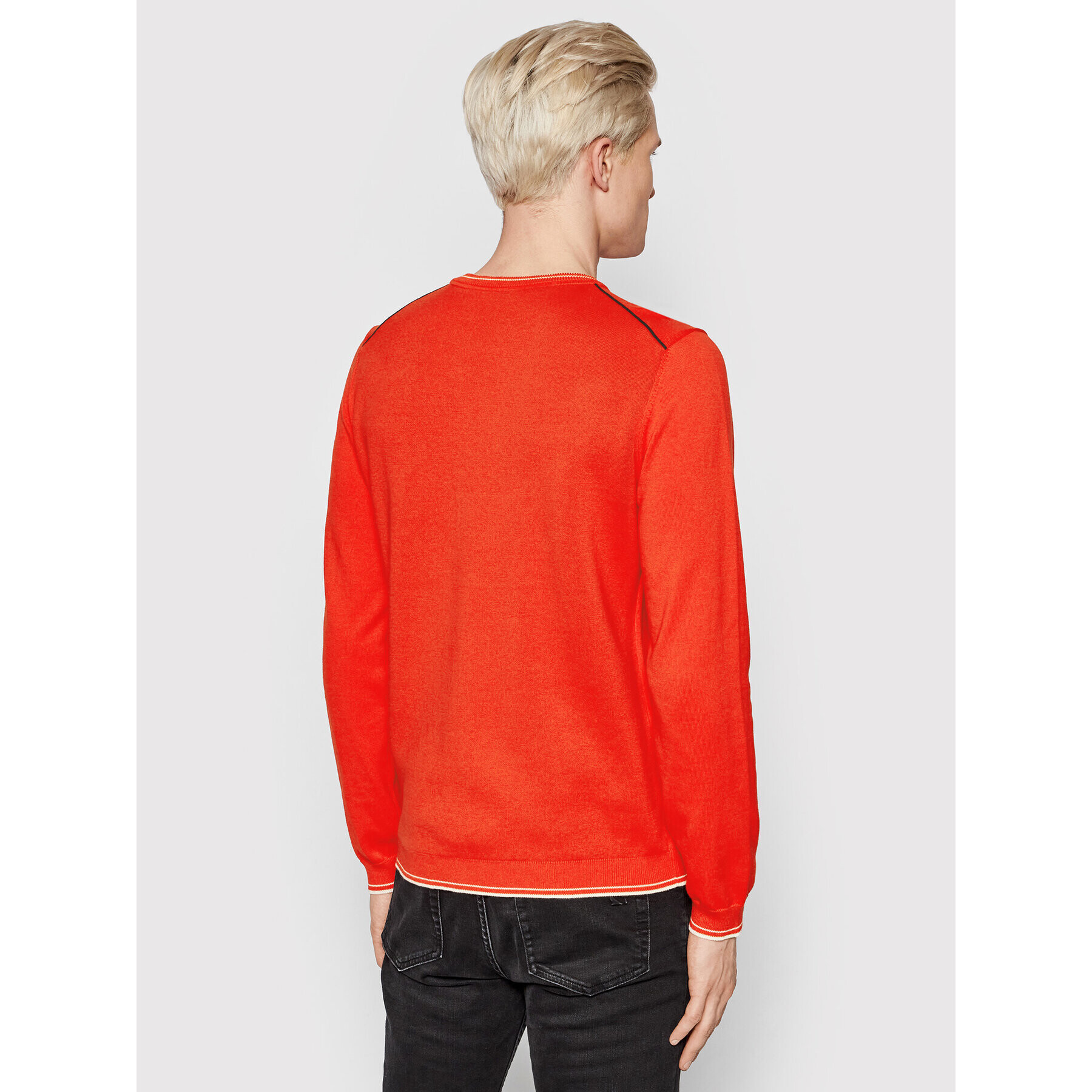 Boss Пуловер Ritom 50456098 Оранжев Regular Fit - Pepit.bg
