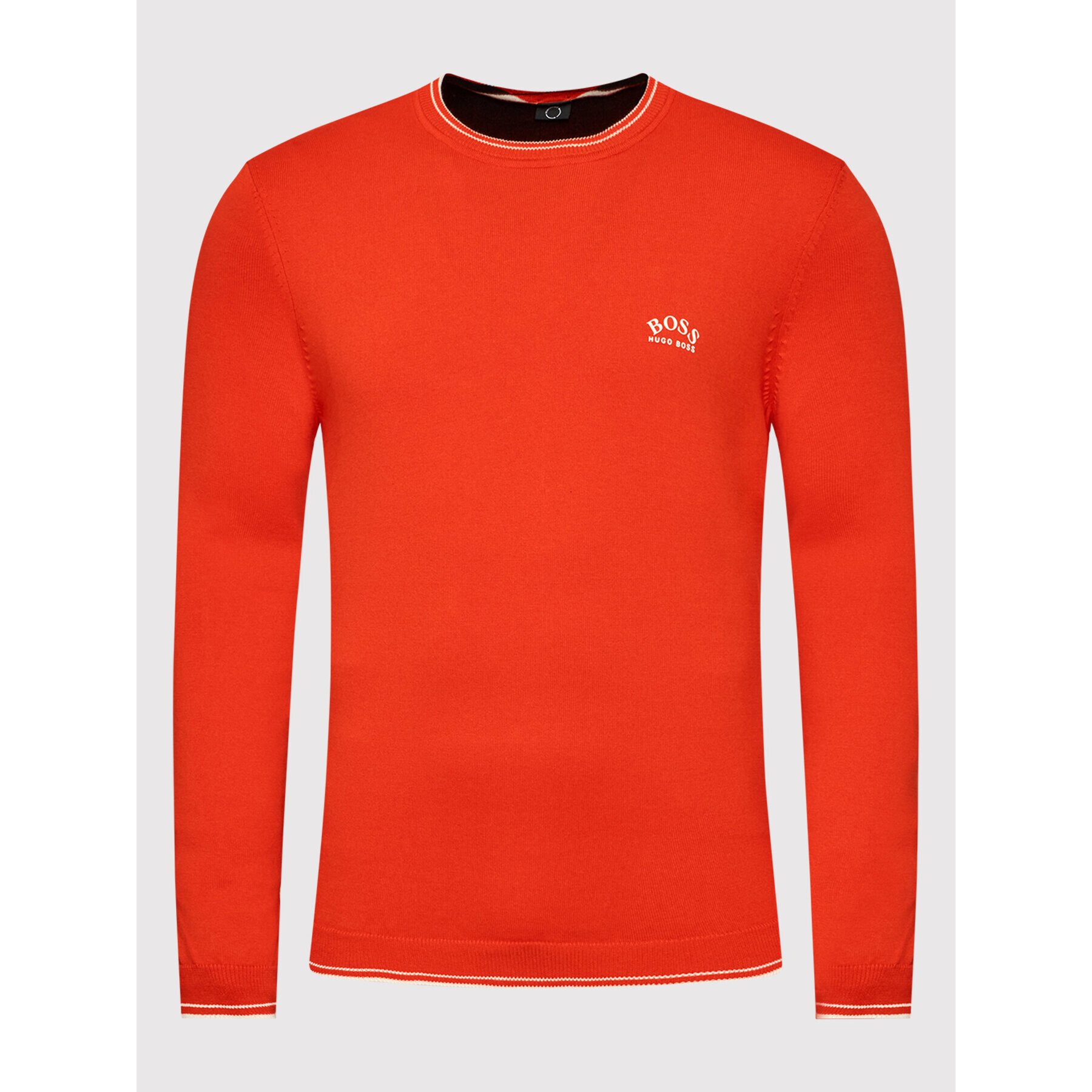 Boss Пуловер Ritom 50456098 Оранжев Regular Fit - Pepit.bg