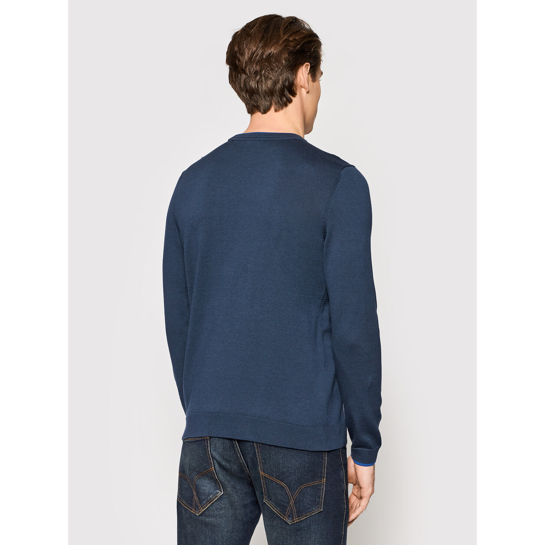 Boss Пуловер Rogeo 50456131 Тъмносин Regular Fit - Pepit.bg