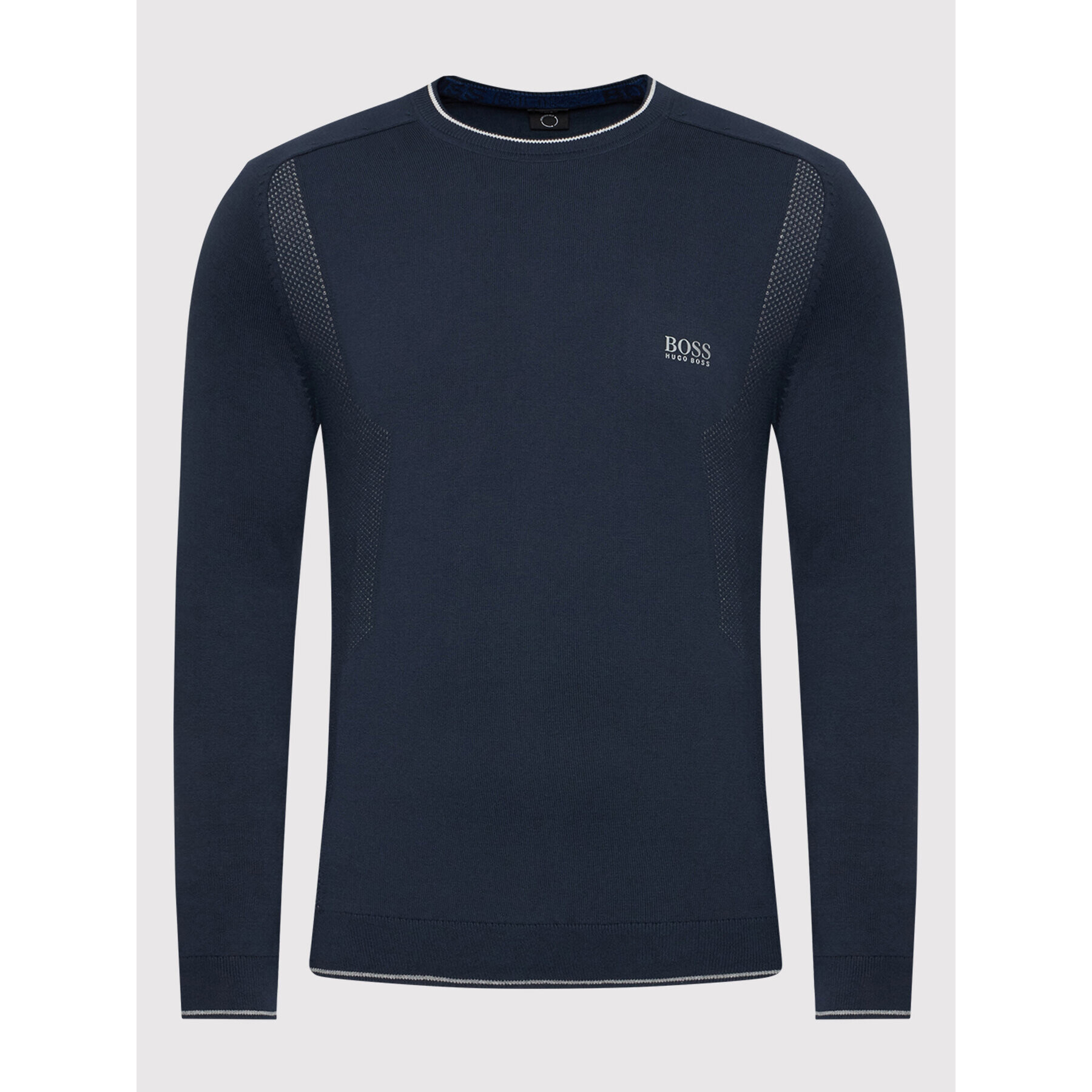 Boss Пуловер Rovan 50452343 Тъмносин Regular Fit - Pepit.bg