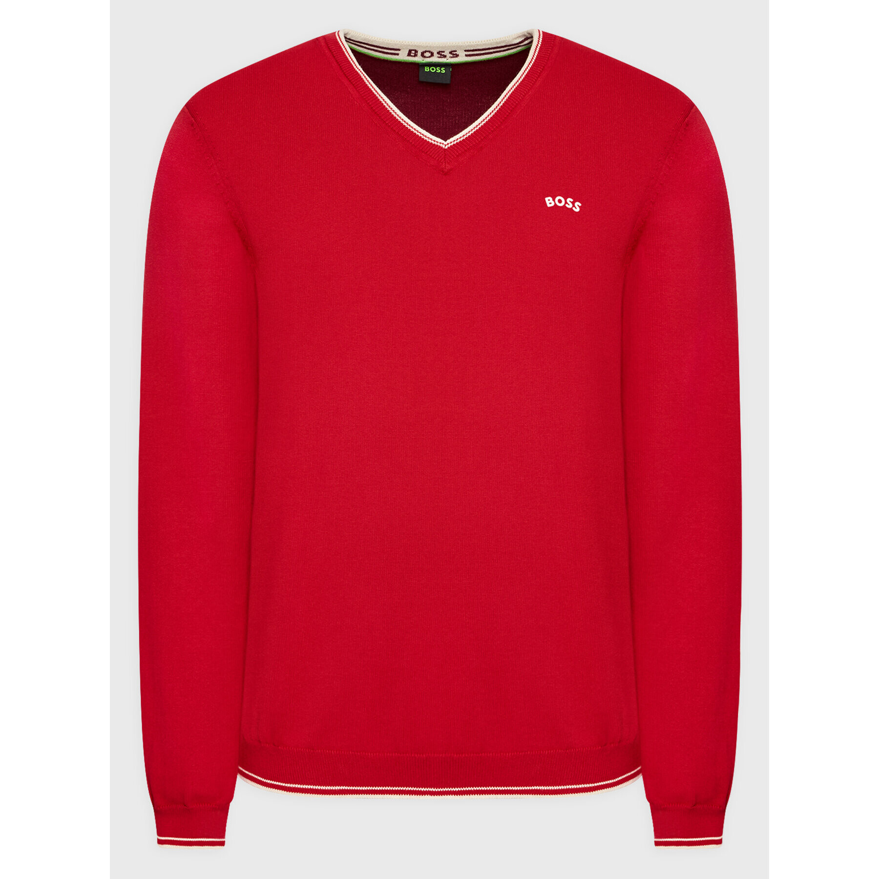 Boss Пуловер Vitom_W22 50475089 Червен Regular Fit - Pepit.bg