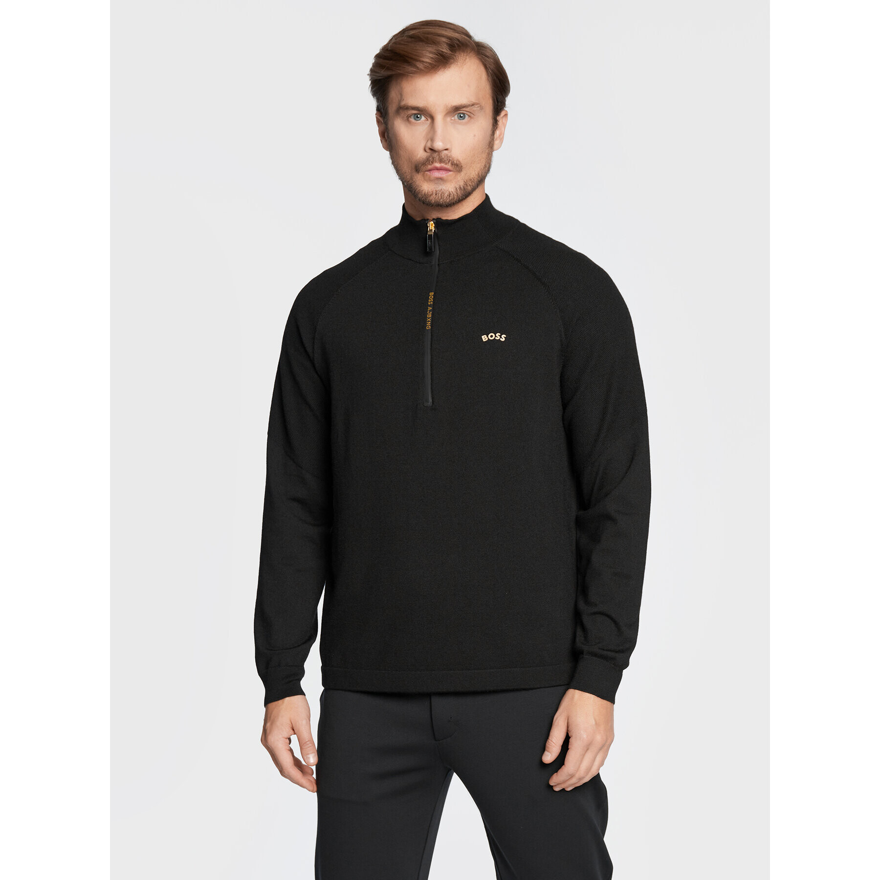 Boss Пуловер Zave_Aj 50475151 Черен Regular Fit - Pepit.bg
