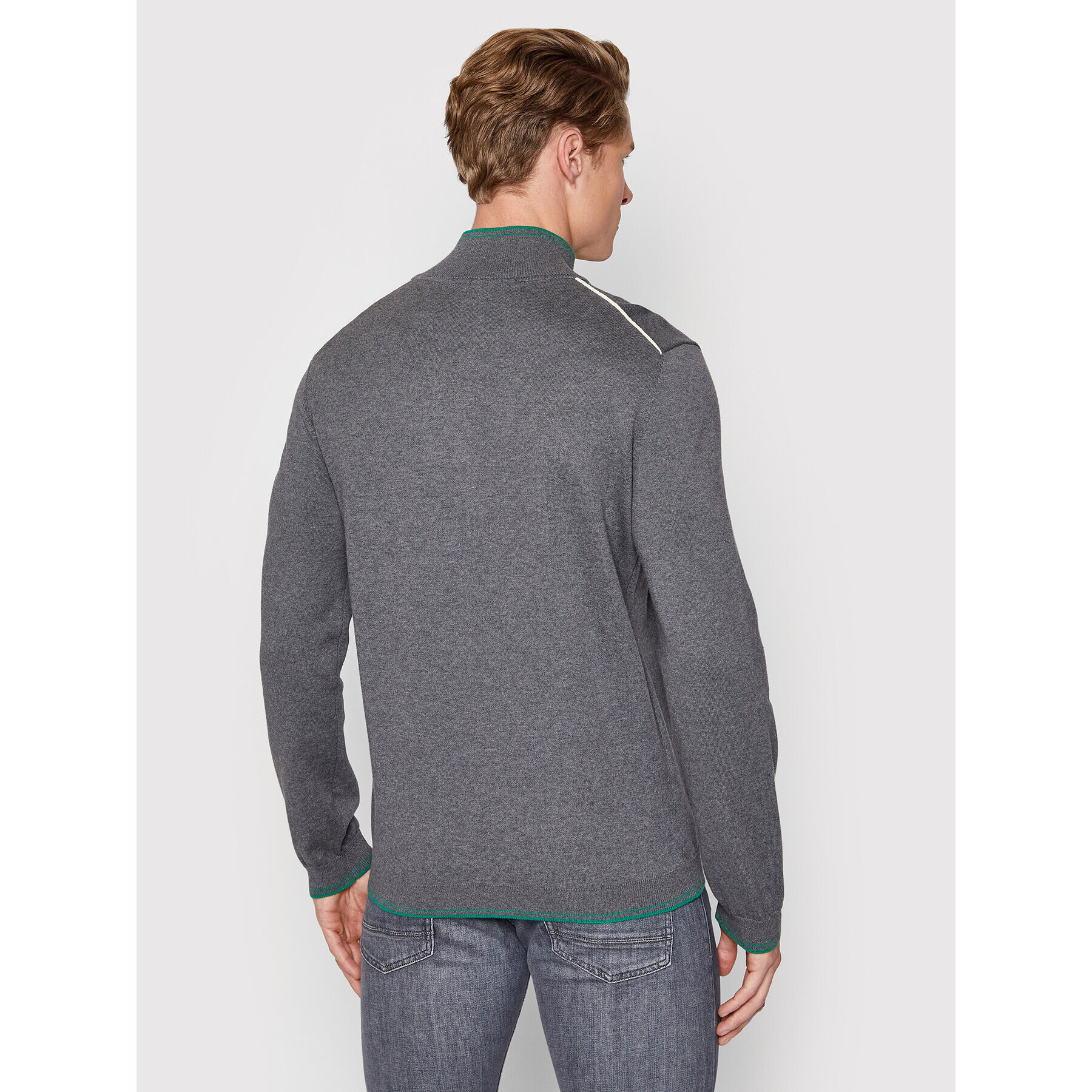 Boss Пуловер Zitom 50456100 Сив Regular Fit - Pepit.bg
