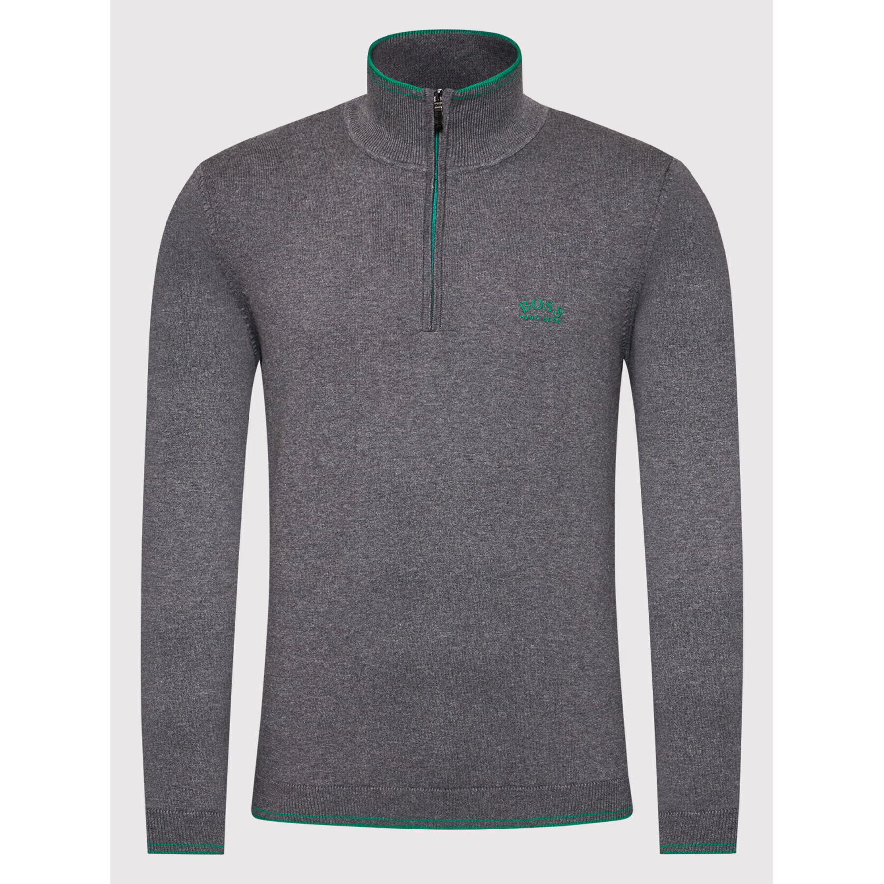 Boss Пуловер Zitom 50456100 Сив Regular Fit - Pepit.bg