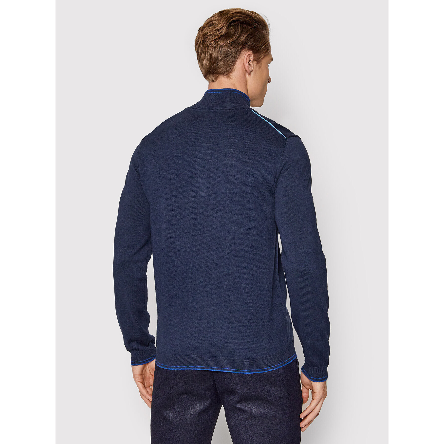 Boss Пуловер Zitom 50456100 Тъмносин Regular Fit - Pepit.bg