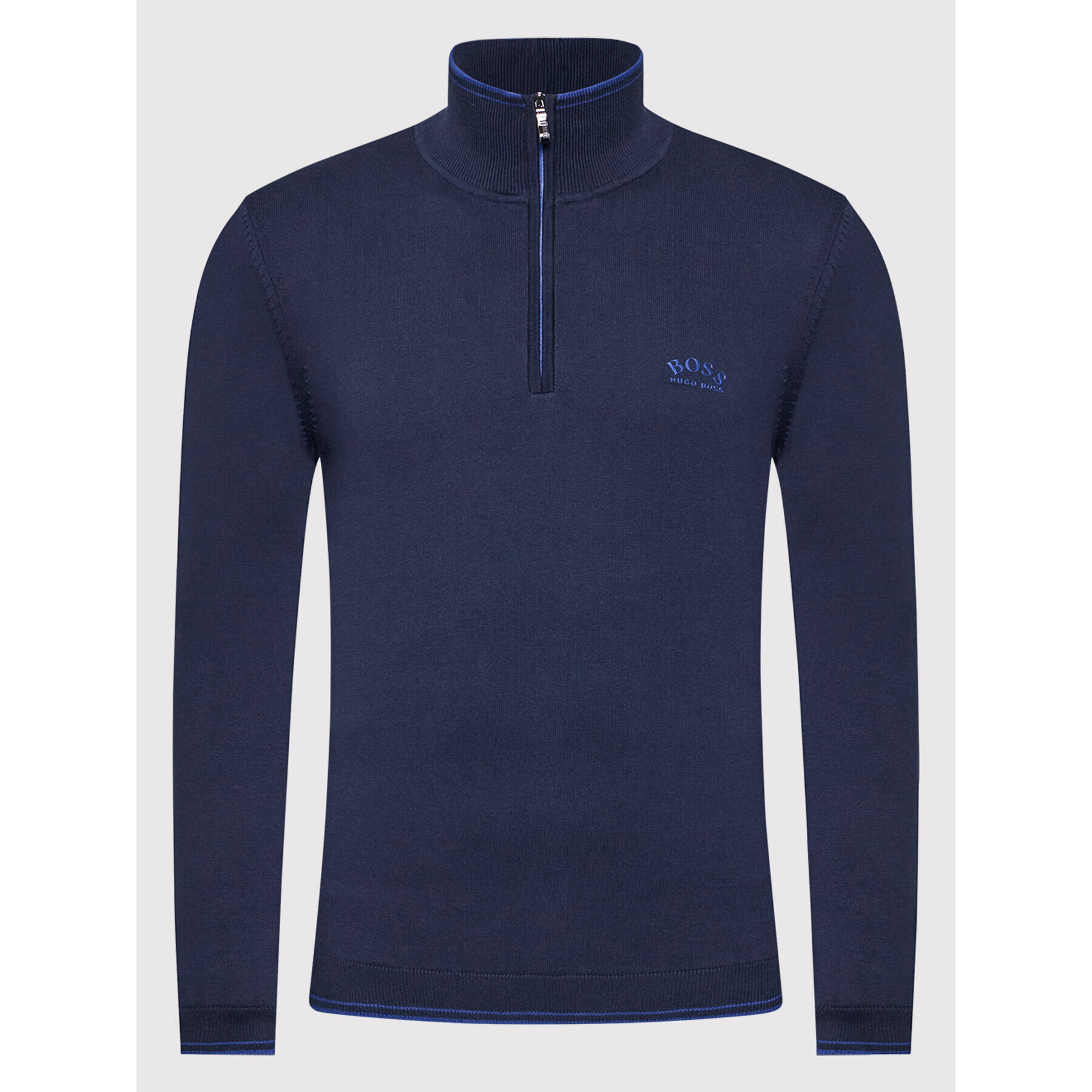 Boss Пуловер Zitom 50456100 Тъмносин Regular Fit - Pepit.bg