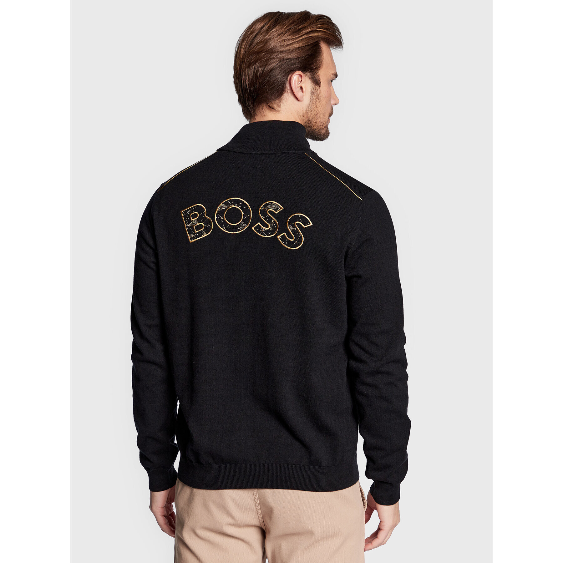 Boss Пуловер Zoldan 50475143 Черен Regular Fit - Pepit.bg