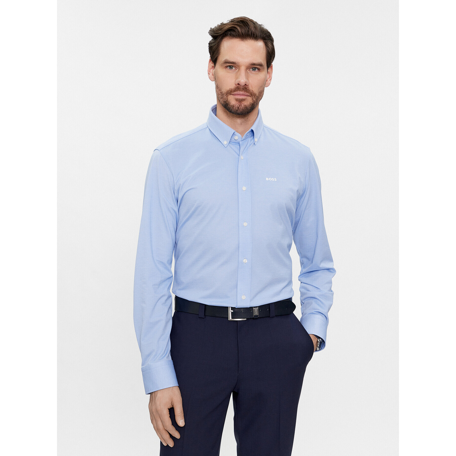 Boss Риза 50469378 Син Regular Fit - Pepit.bg