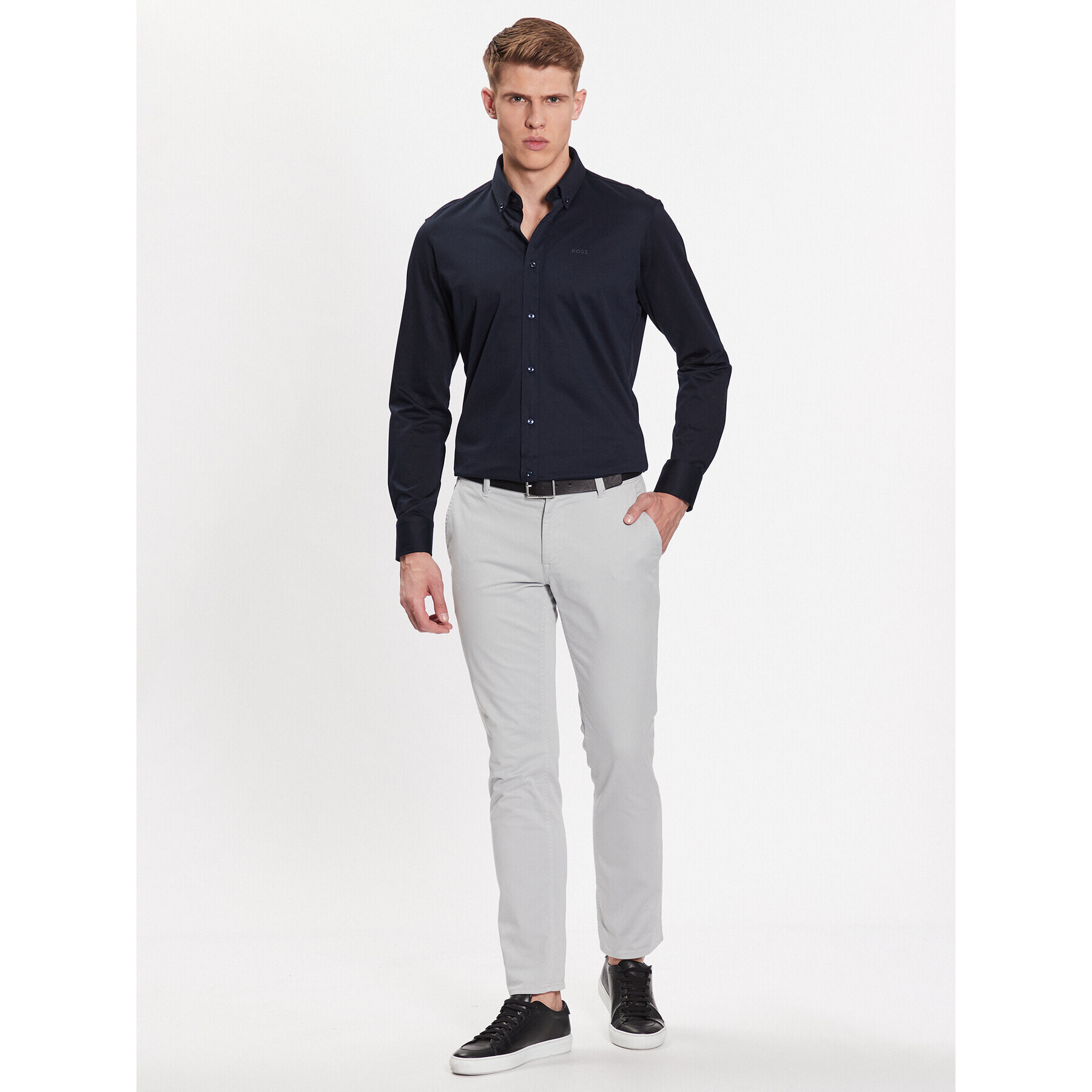Boss Риза 50469378 Тъмносин Regular Fit - Pepit.bg