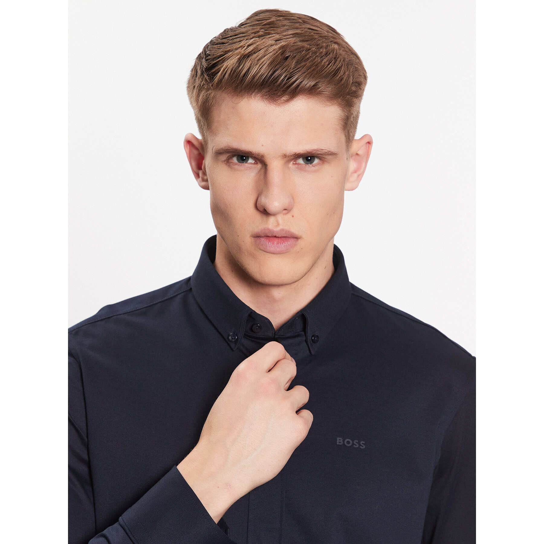 Boss Риза 50469378 Тъмносин Regular Fit - Pepit.bg