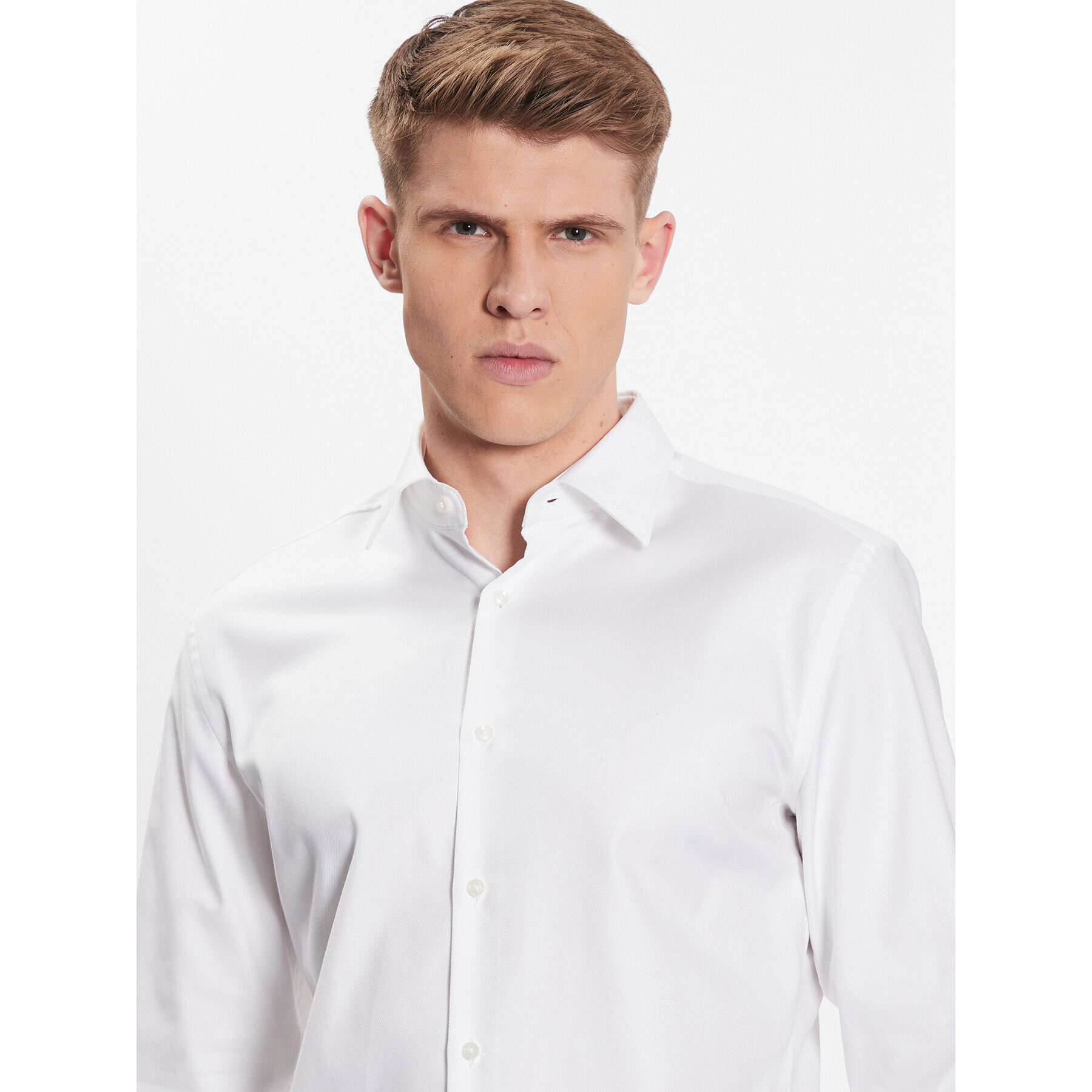 Boss Риза 50470583 Бял Slim Fit - Pepit.bg