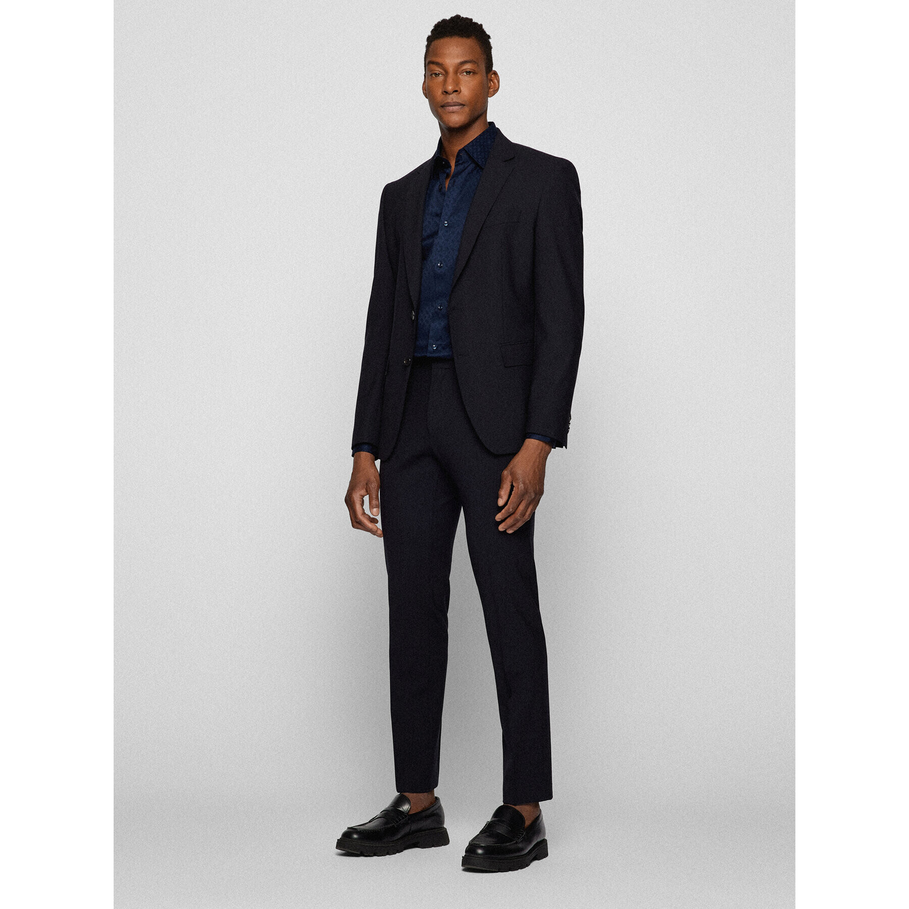 Boss Риза 50473310 Тъмносин Slim Fit - Pepit.bg